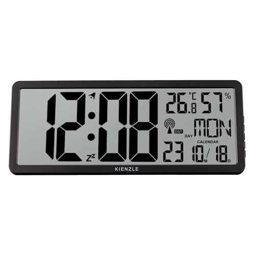 kienzle-xxl-digitale-funkwanduhr-dcf-mit-thermometer-und-hygrometer image 8
