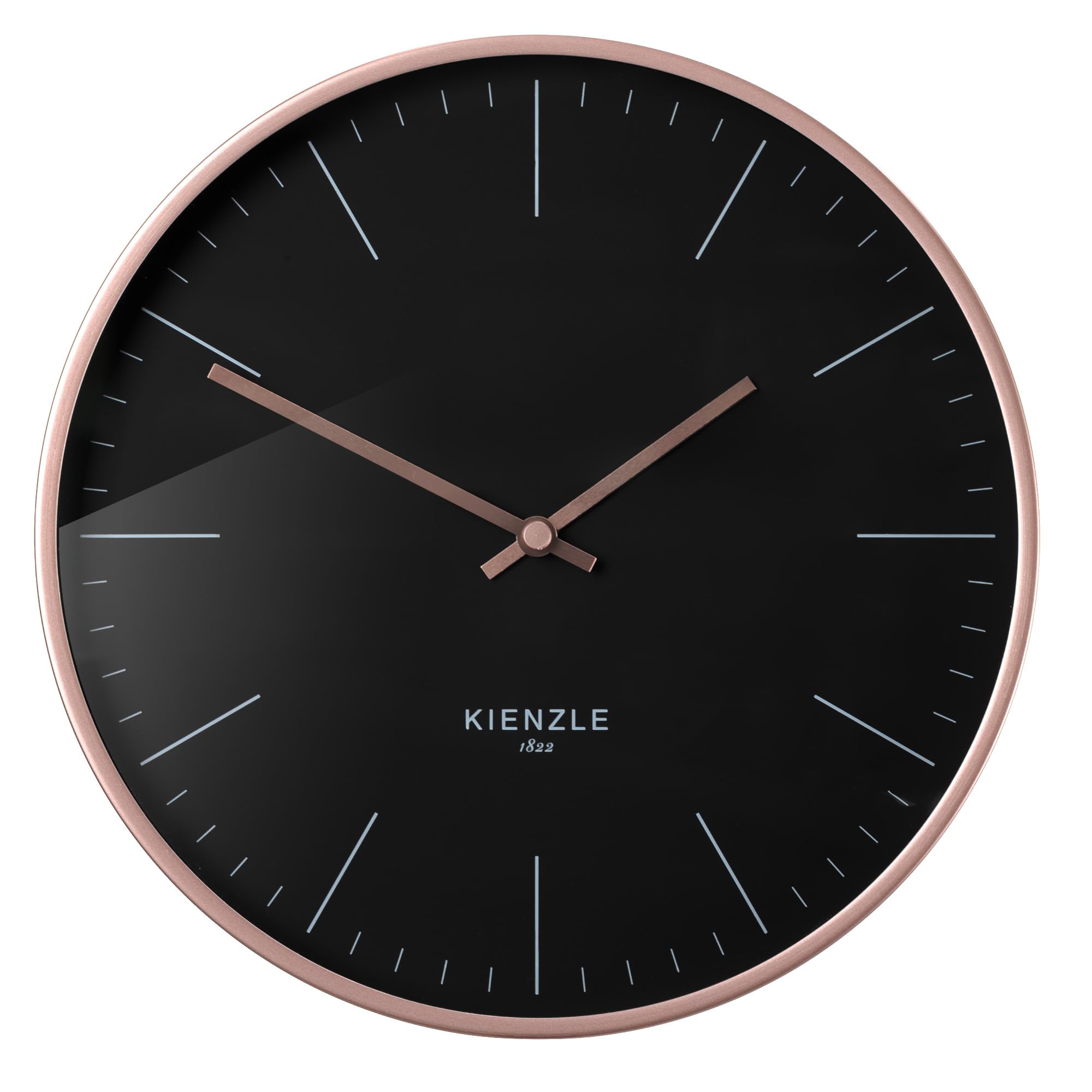 bresser-kienzle-modern-funkwanduhr-dcf-aluminium-25-cm-ros-gold-schwarz image 4