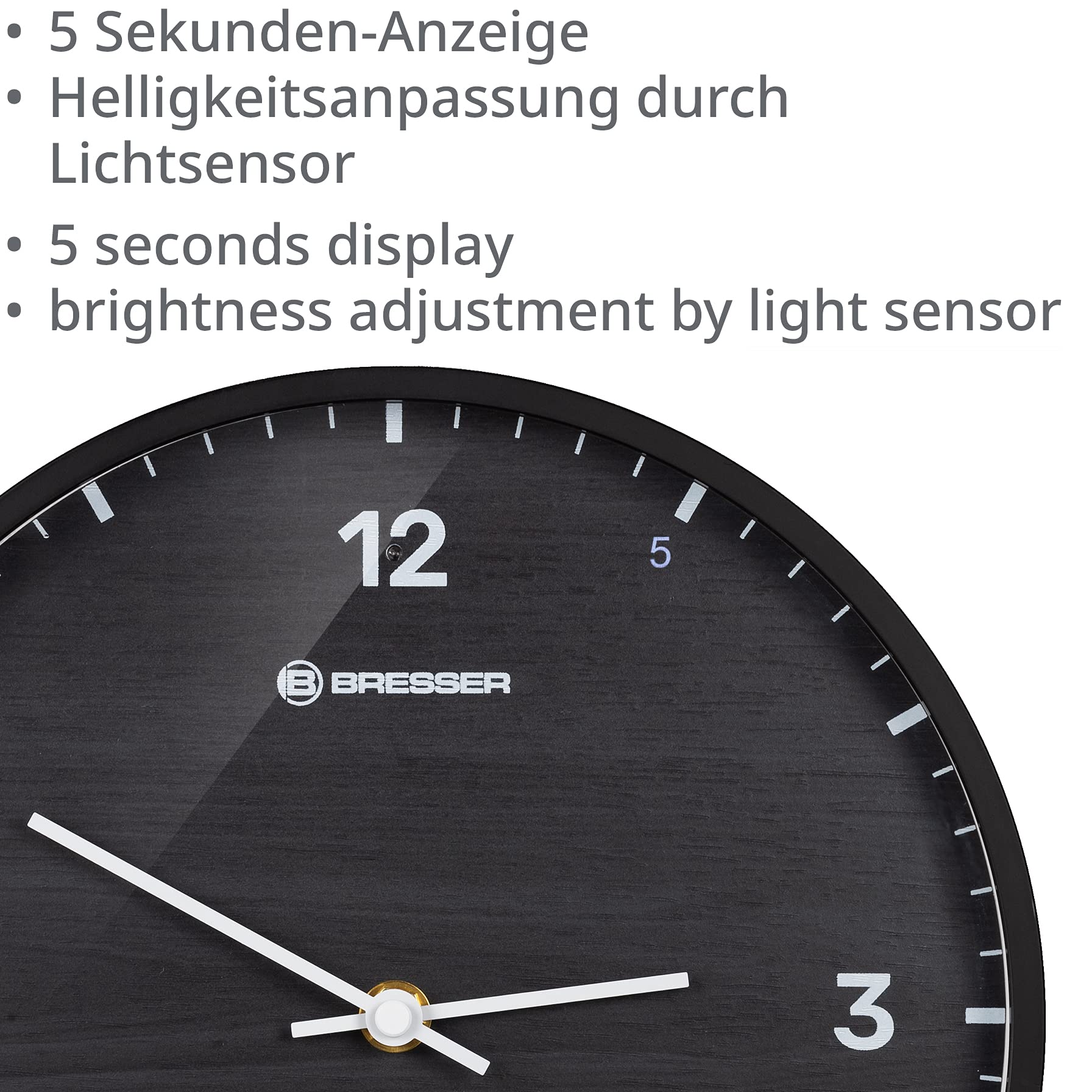 bresser-mytime-ledsec-funk-wanduhr-24-cm-mit-temperaturanzeige-schwarz image 6