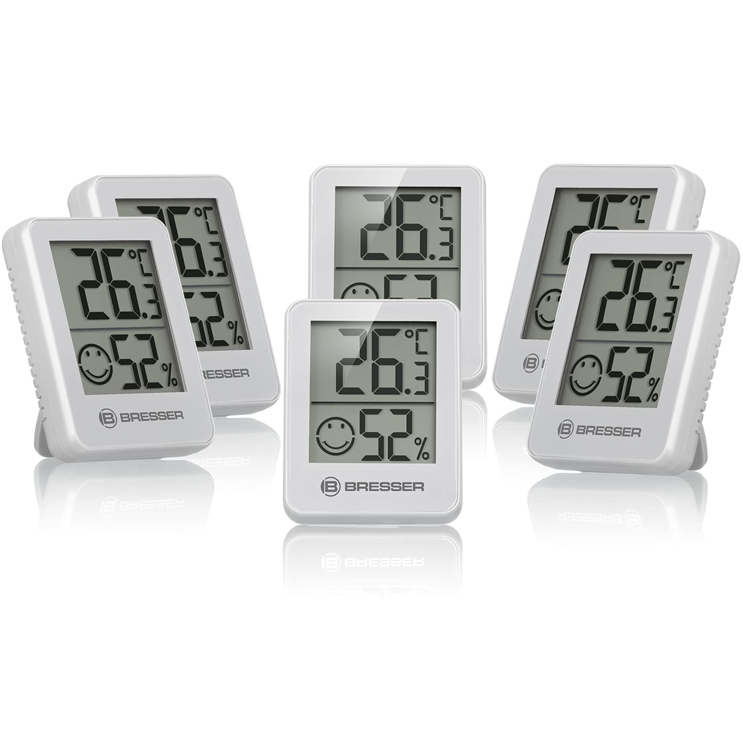 bresser-climatemp-thermo-hygrometer-6er-set-wei image 1