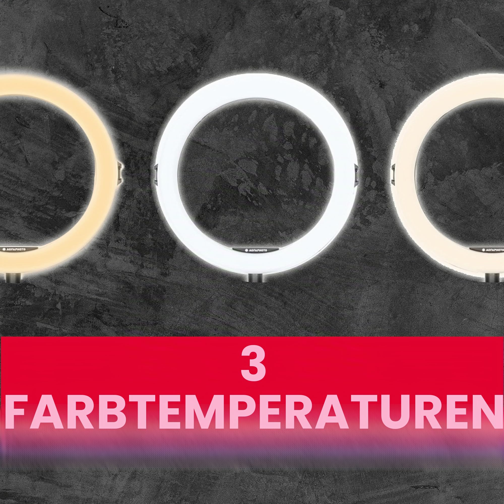 agfaphoto-realiview-arl11xl-11-zoll-led-ringlicht-mit-stativ-45-155-cm image 3