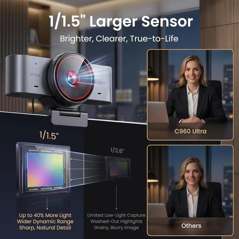 emeet-smartcam-c960-ultra-4k-webcam-mit-1-1-5-sony-sensor image 2