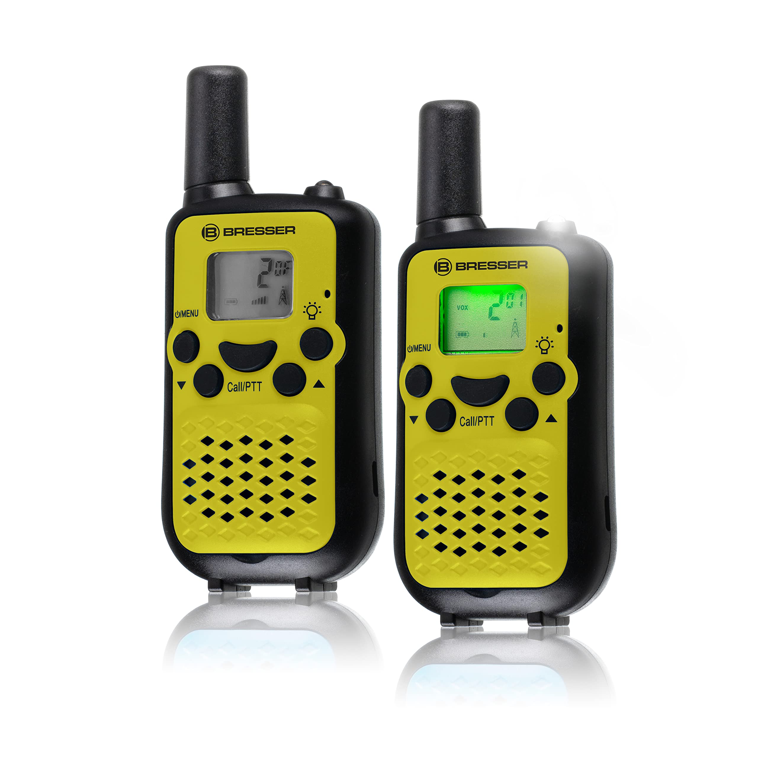 bresser-junior-walkie-talkies-2er-set-gelb-bis-6-km-mit-taschenlampe image 3