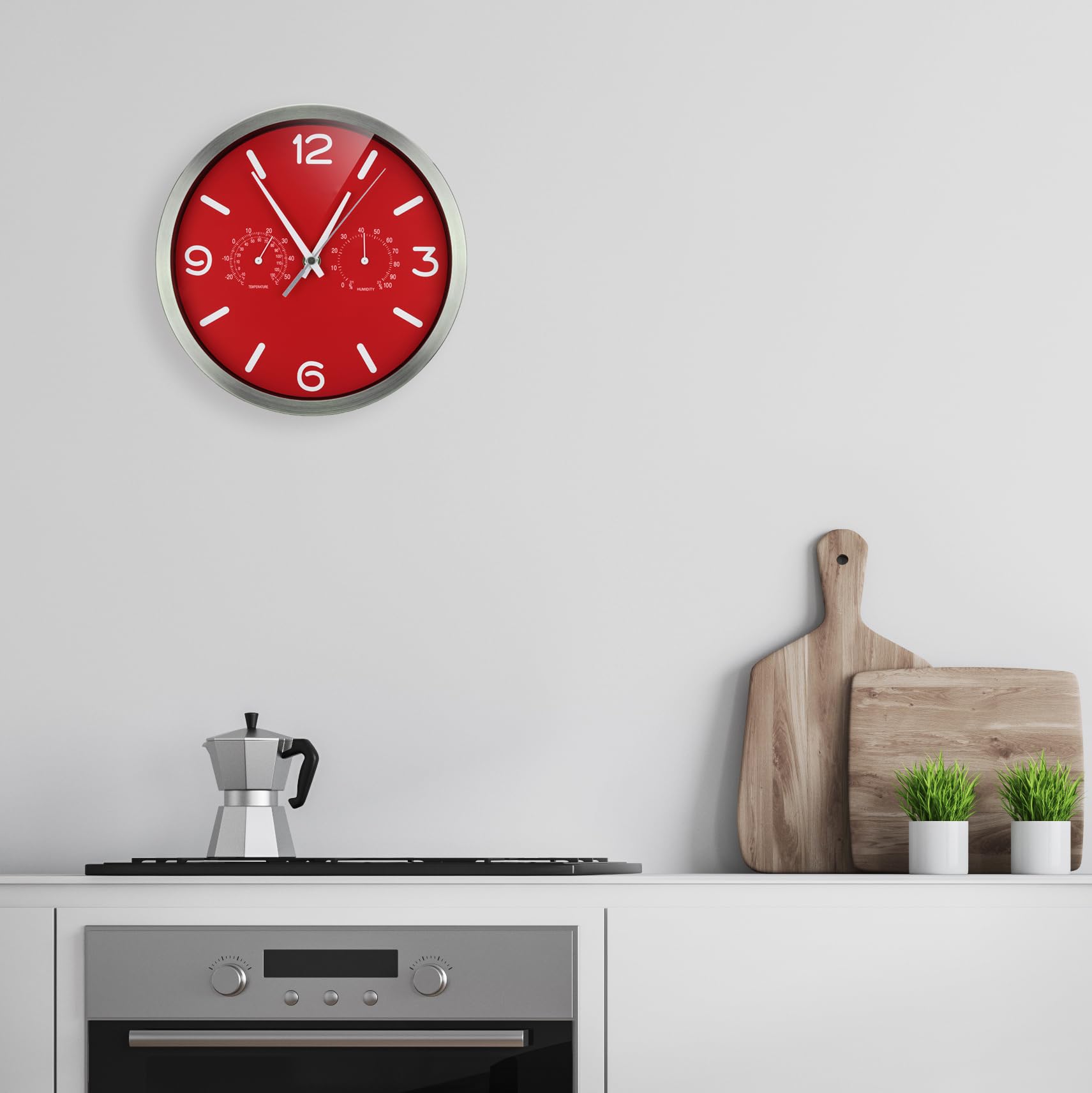 bresser-funkuhr-mytime-nd-thermo-hygro-wanduhr-250-mm-rot image 3