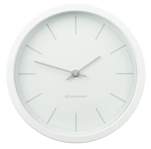 bresser-mytime-funk-wanduhr-25-cm-edelstahl-mit-dcf-und-lautlosem-uhrwerk-wei image 1