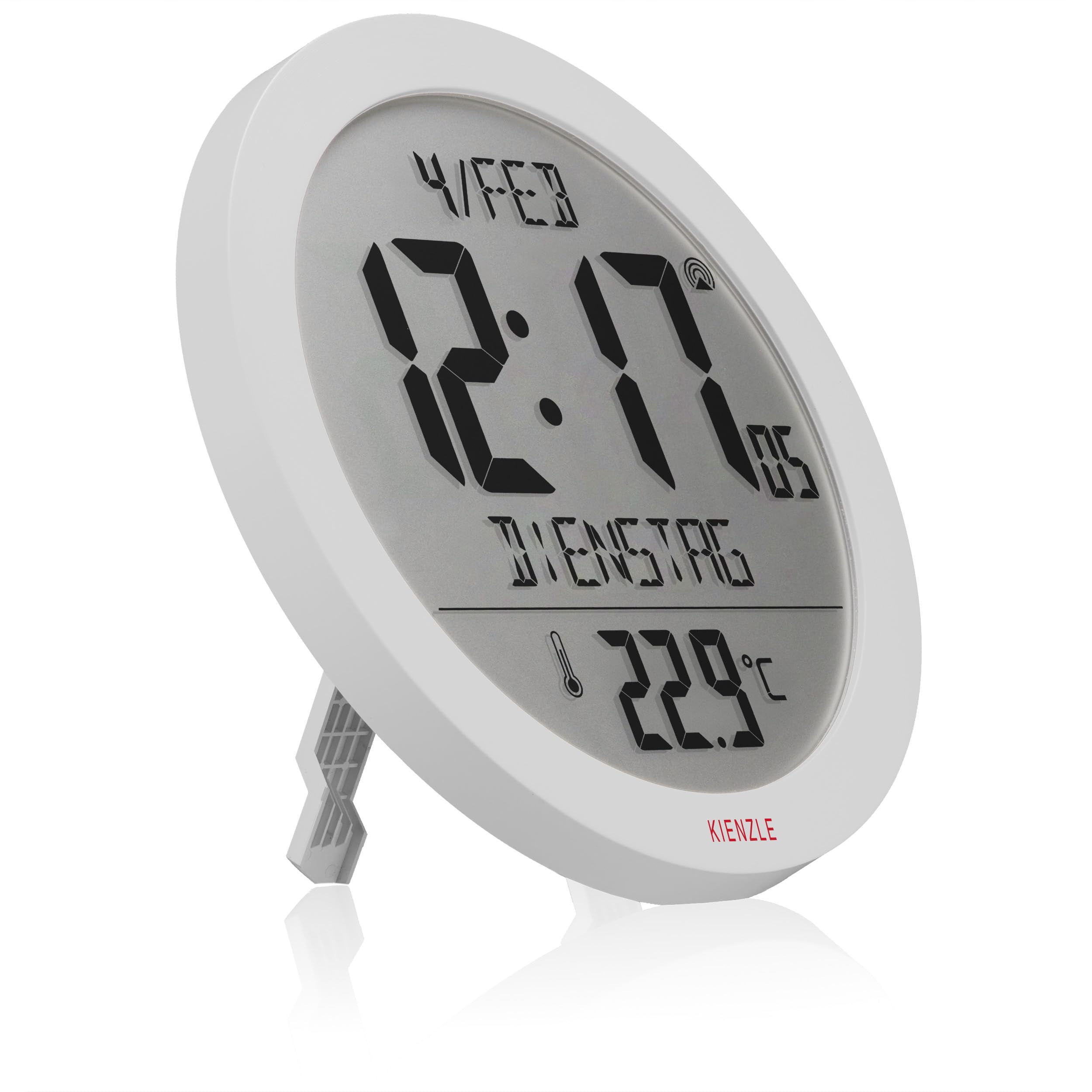 kienzle-dcf-funkwanduhr-18-7-cm-mit-innentemperatur-wei image 3