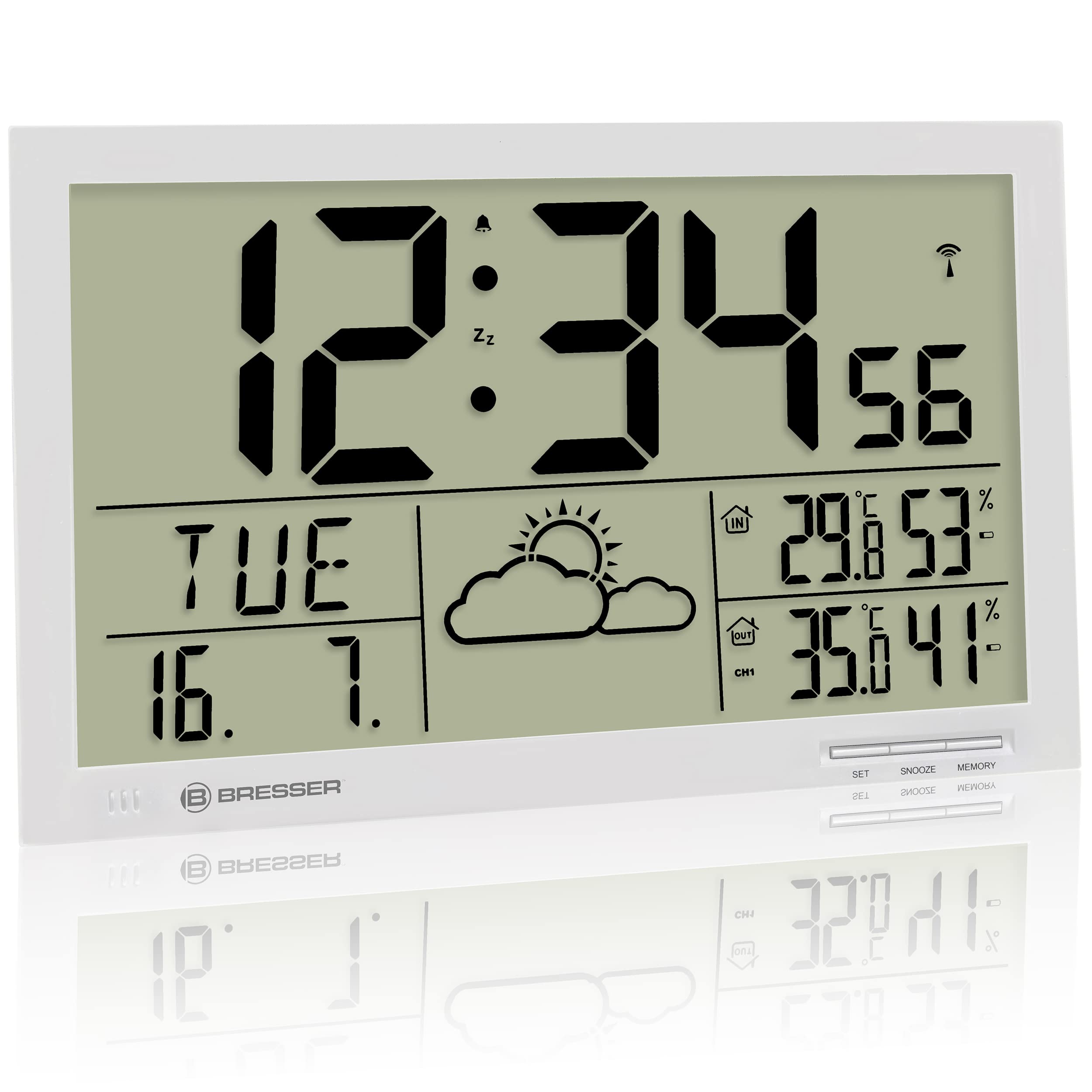 bresser-mytime-jumbo-lcd-funk-wetter-wanduhr-mit-au-ensensor-9cm-ziffern-wei image 3