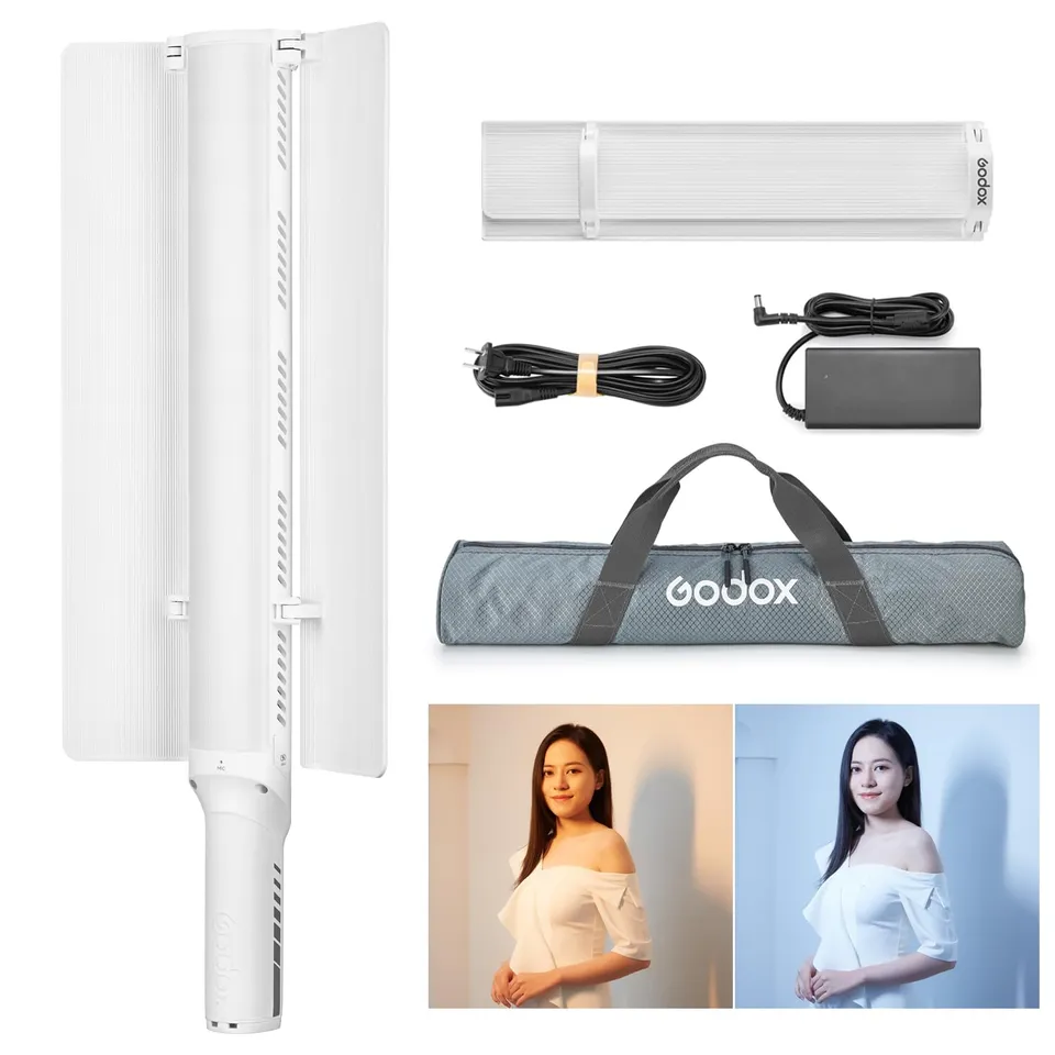 godox-lc1000bi-led-lichtstab-bi-color-2500k-8500k-100w-mit-barndoor image 1