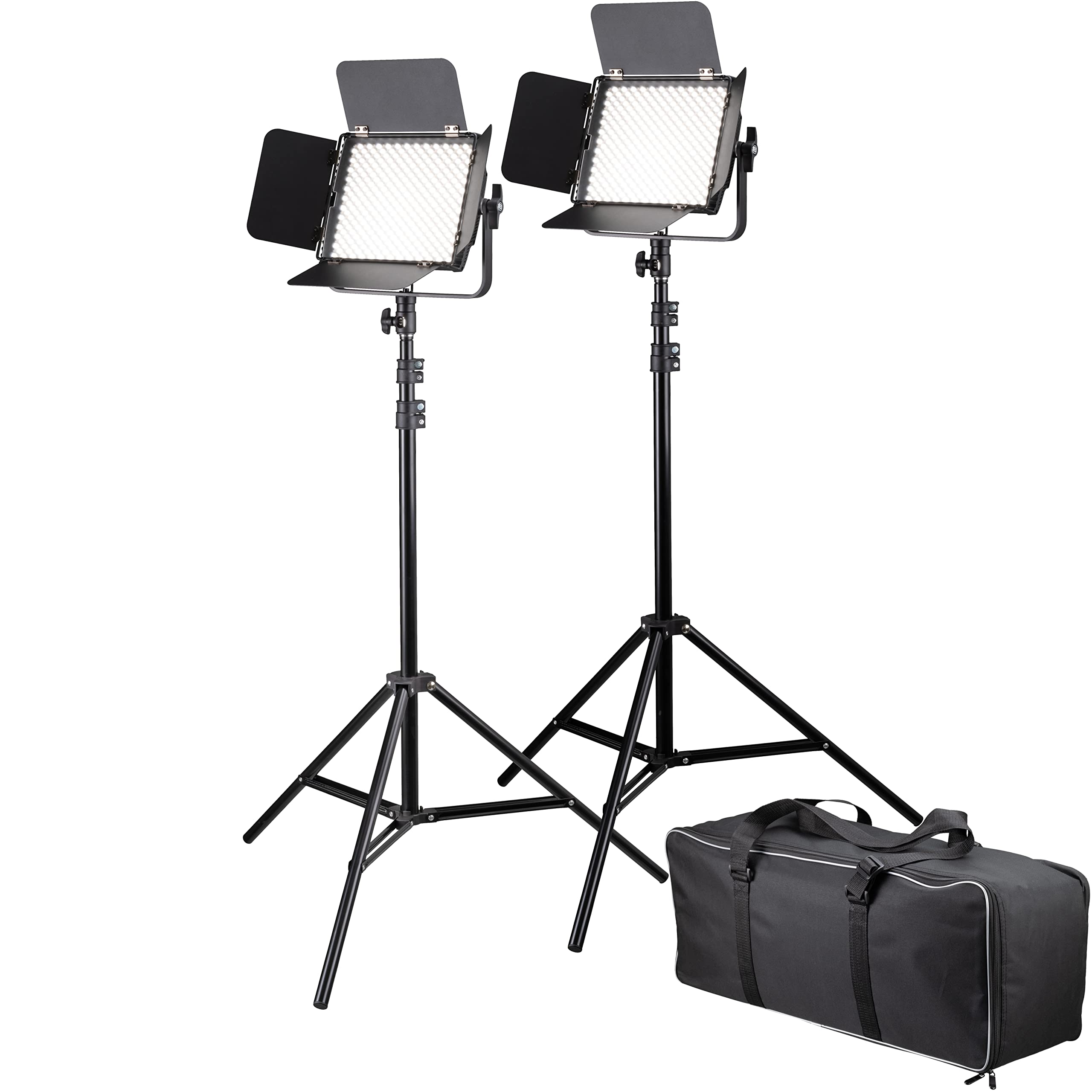bresser-br-600mb-led-dauerlicht-set-2x-36w-bi-color-4320-lumen-dimmbar image 1