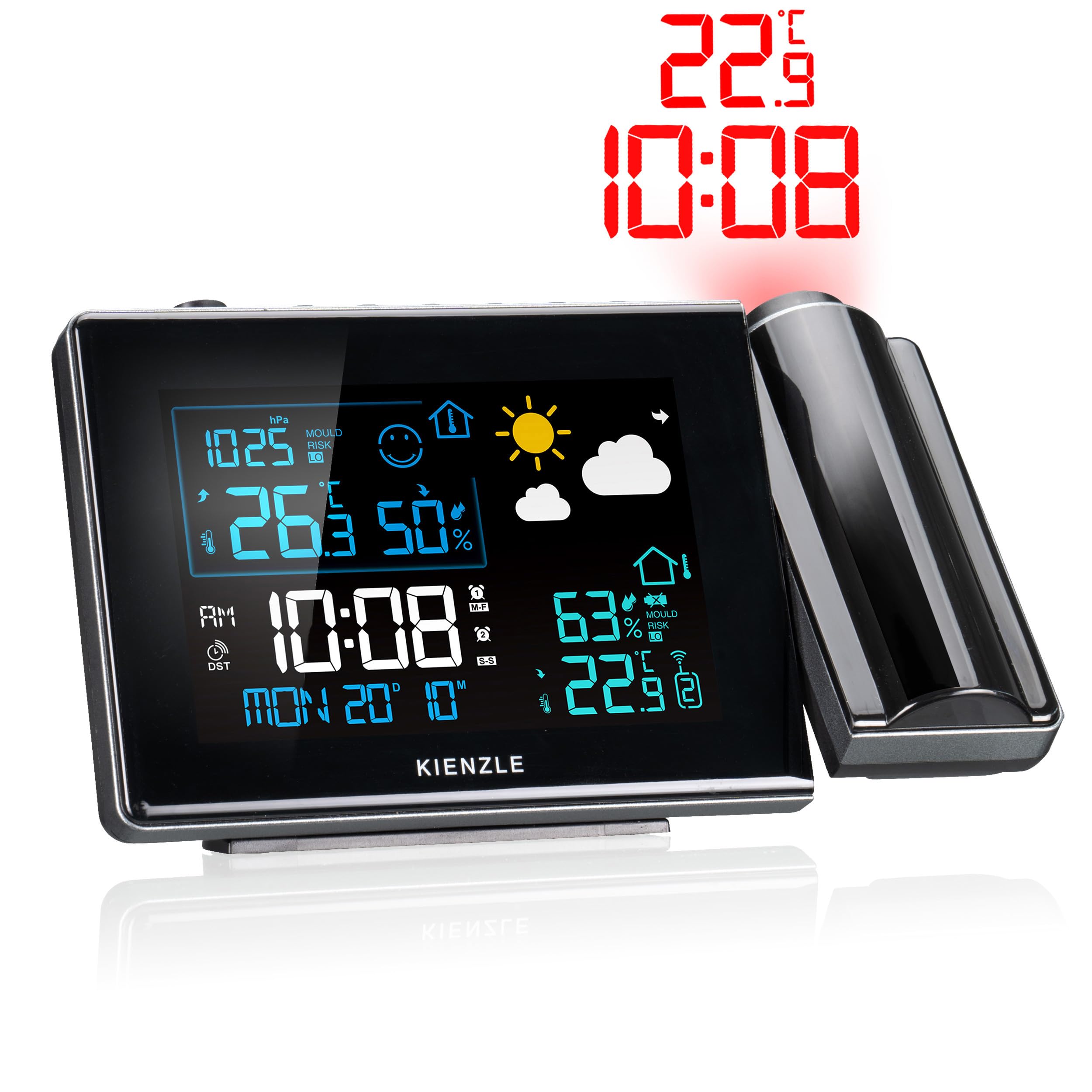 bresser-kienzle-funk-wetterstation-mit-projektion-au-ensensor-und-schimmelindex image 2
