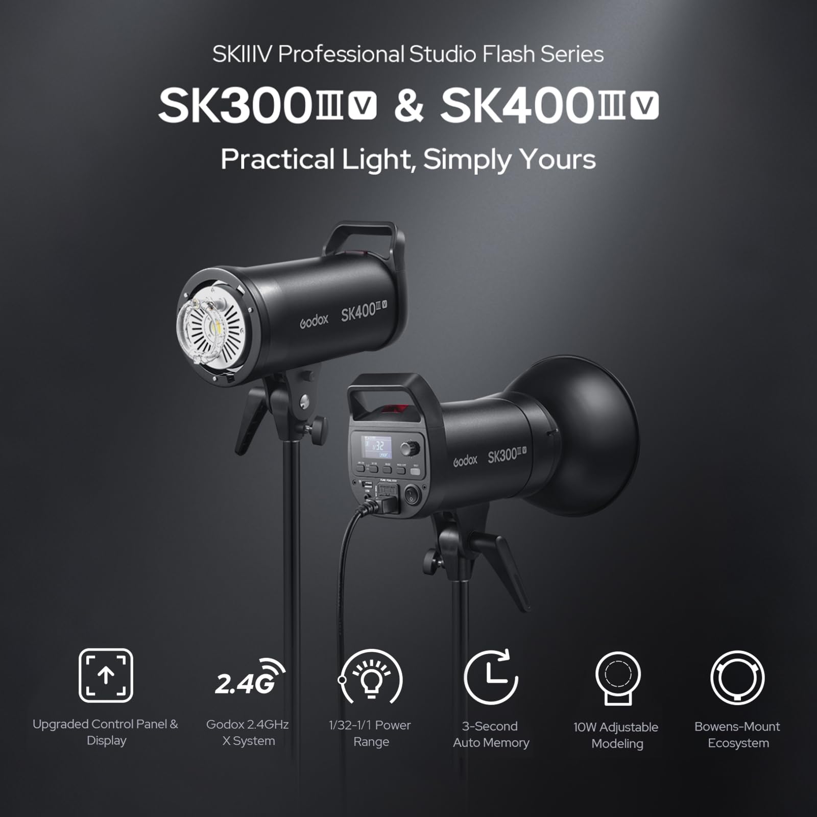 godox-sk300iiiv-studioblitz-300-ws-mit-bowens-mount-und-led image 2