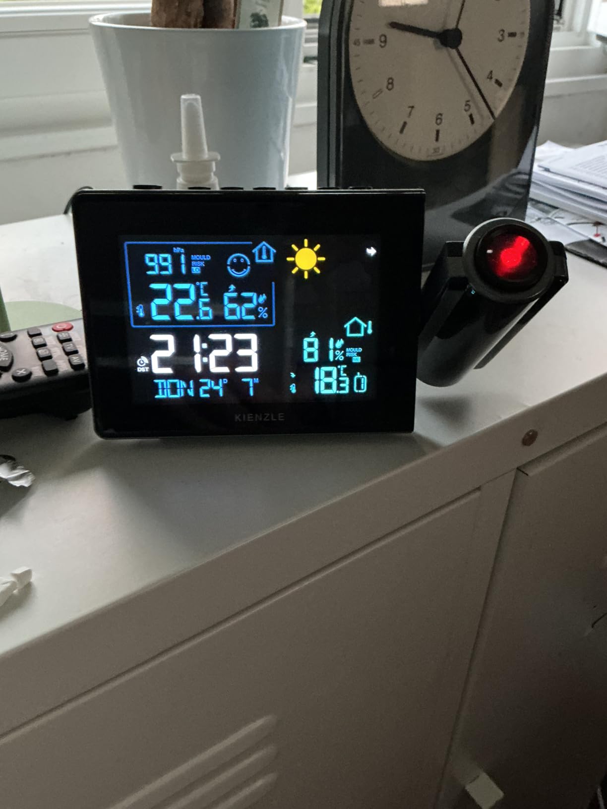 Projektion an der Decke ist genial