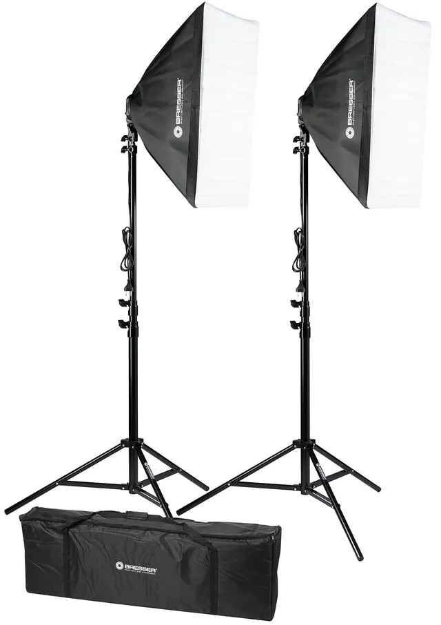 bresser-br-2245-fotostudio-set-1800w-mit-softboxen-und-stativen image 1