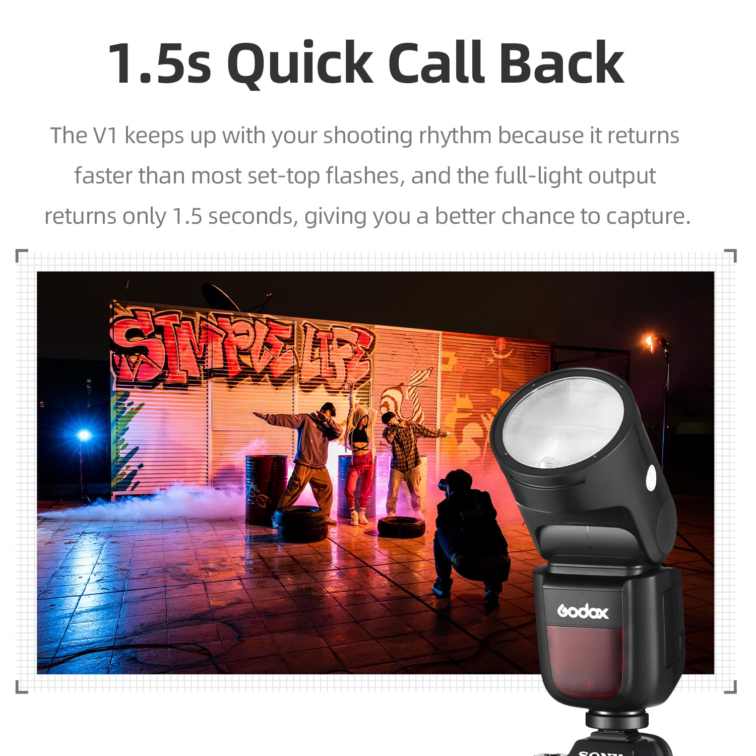 godox-v1-s-kamera-blitz-speedlite-f-r-sony-mit-rundkopf-und-li-ion-akku image 7