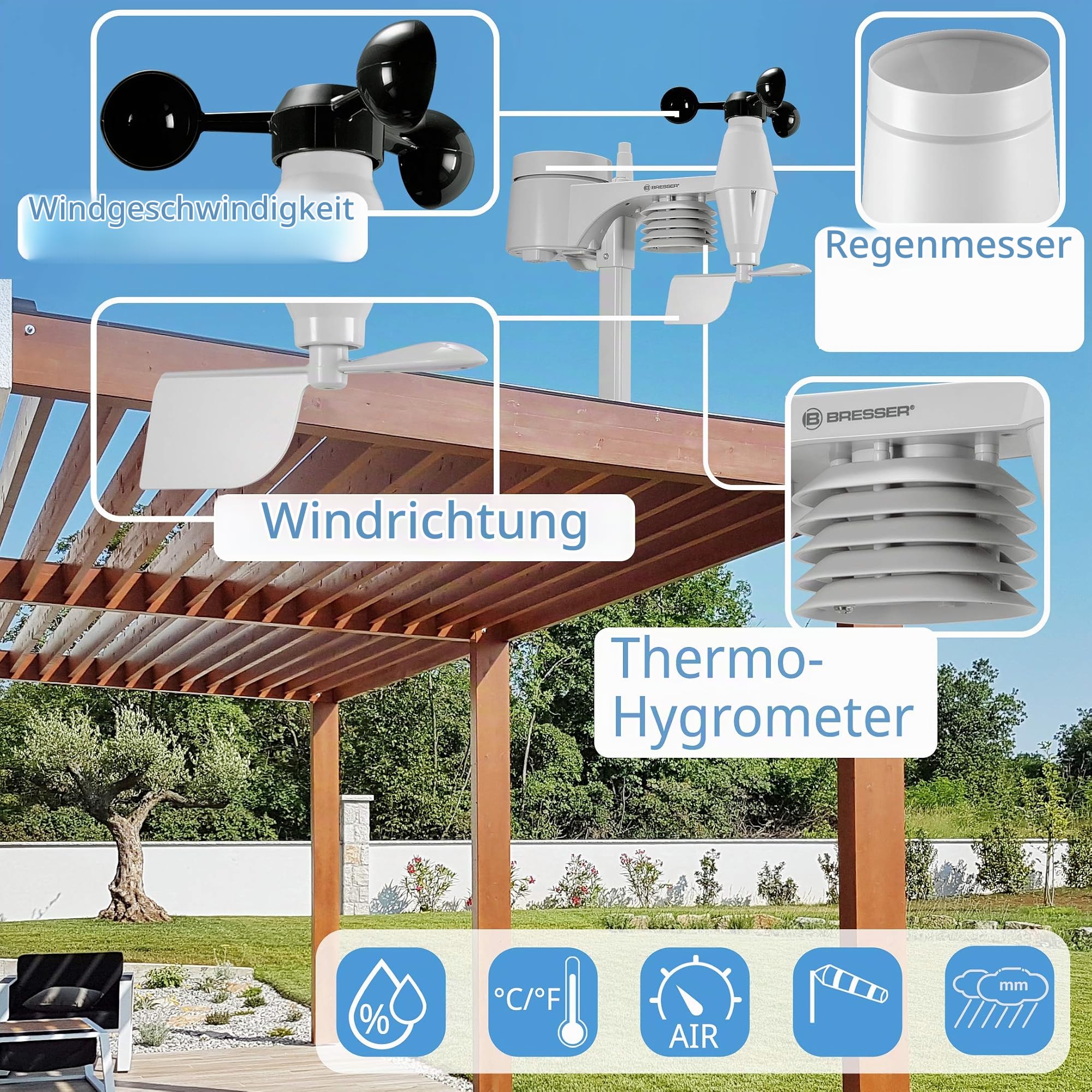 bresser-5-in-1-funk-au-ensensor-f-r-wetter-center-7002510-7002511-7002512-700251 image 2
