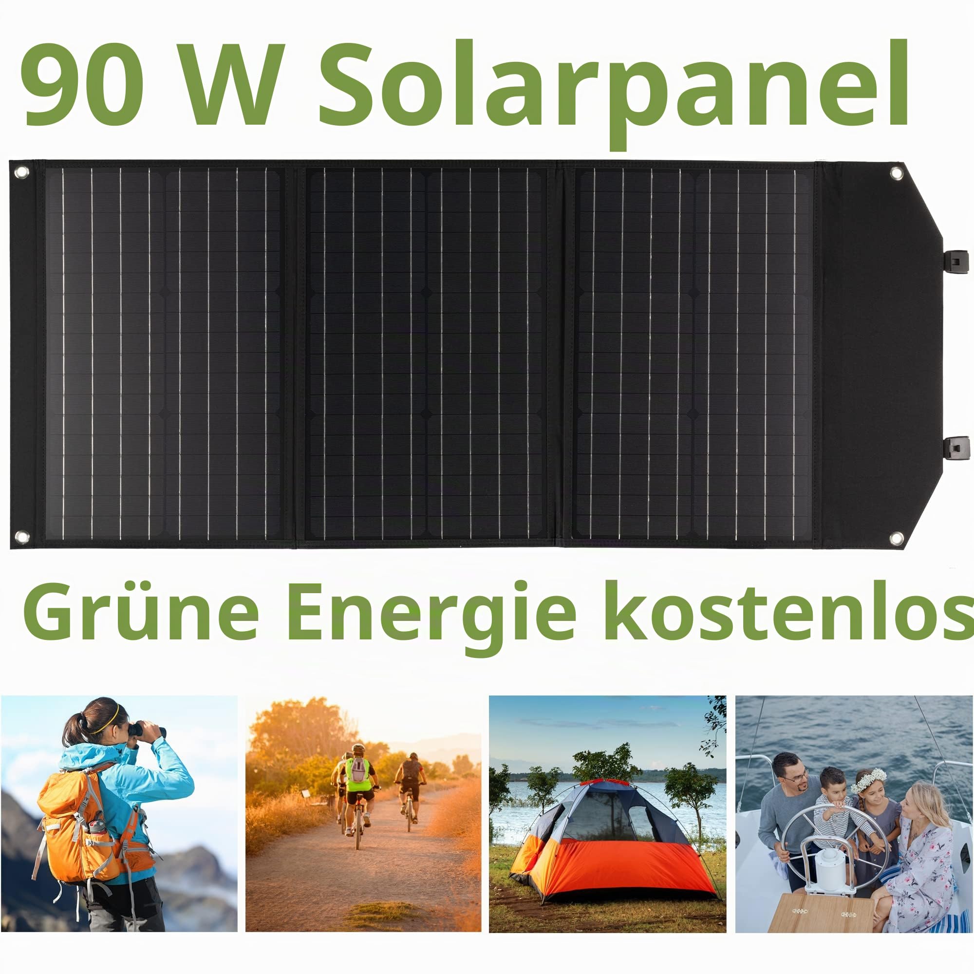 bresser-solar-ladeger-t-90w-mit-dc-und-3x-usb-a-anschluss-inkl-qc3-0-schnellladu image 2