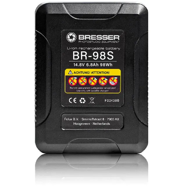 bresser-br-98s-v-lock-akku-98-wh-6800-mah-f-r-kamera-und-licht image 1