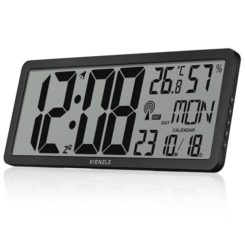 kienzle-xxl-digitale-funkwanduhr-dcf-mit-thermometer-und-hygrometer image 7