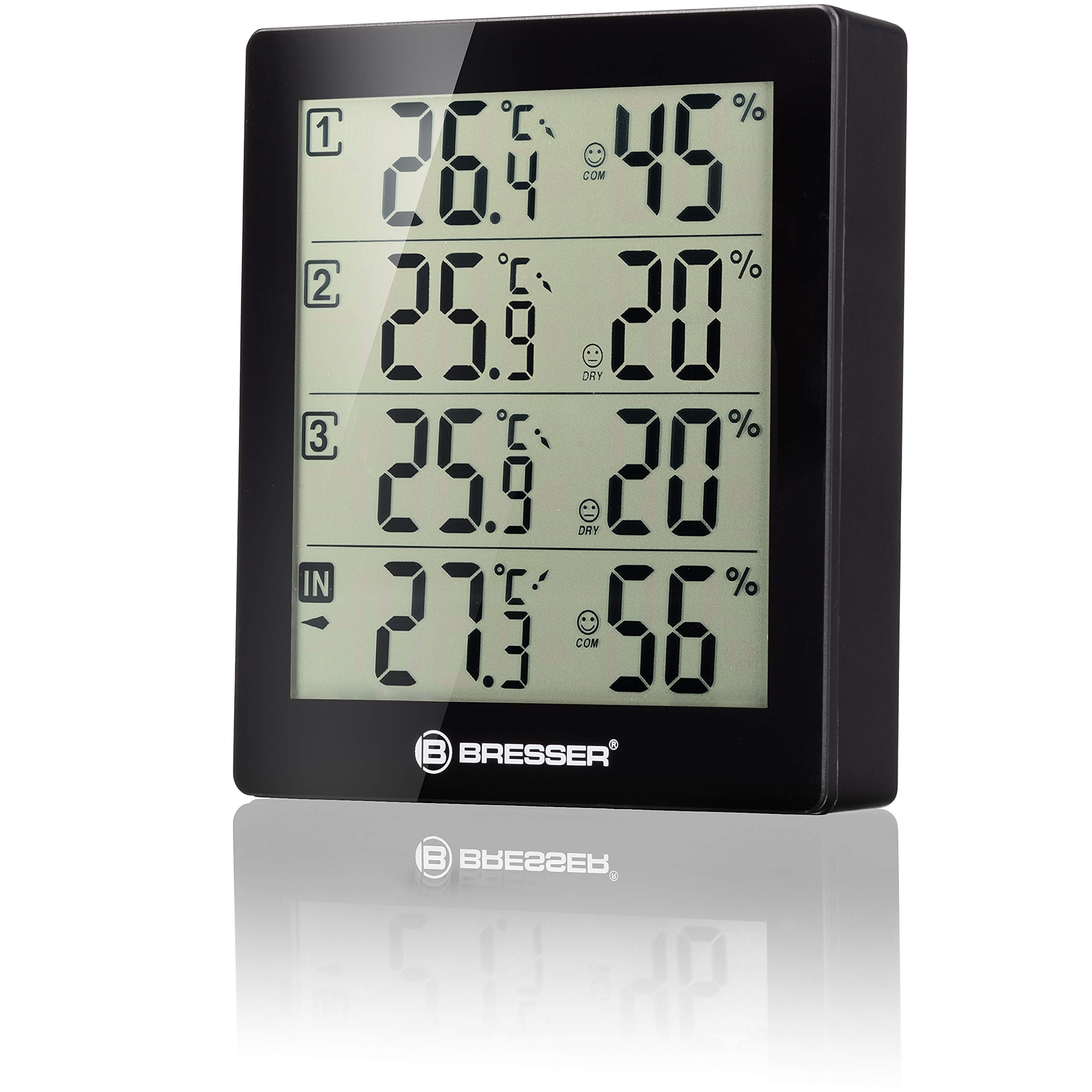 bresser-temeo-hygro-quadro-wetterstation-funk-mit-3-au-ensensoren image 3