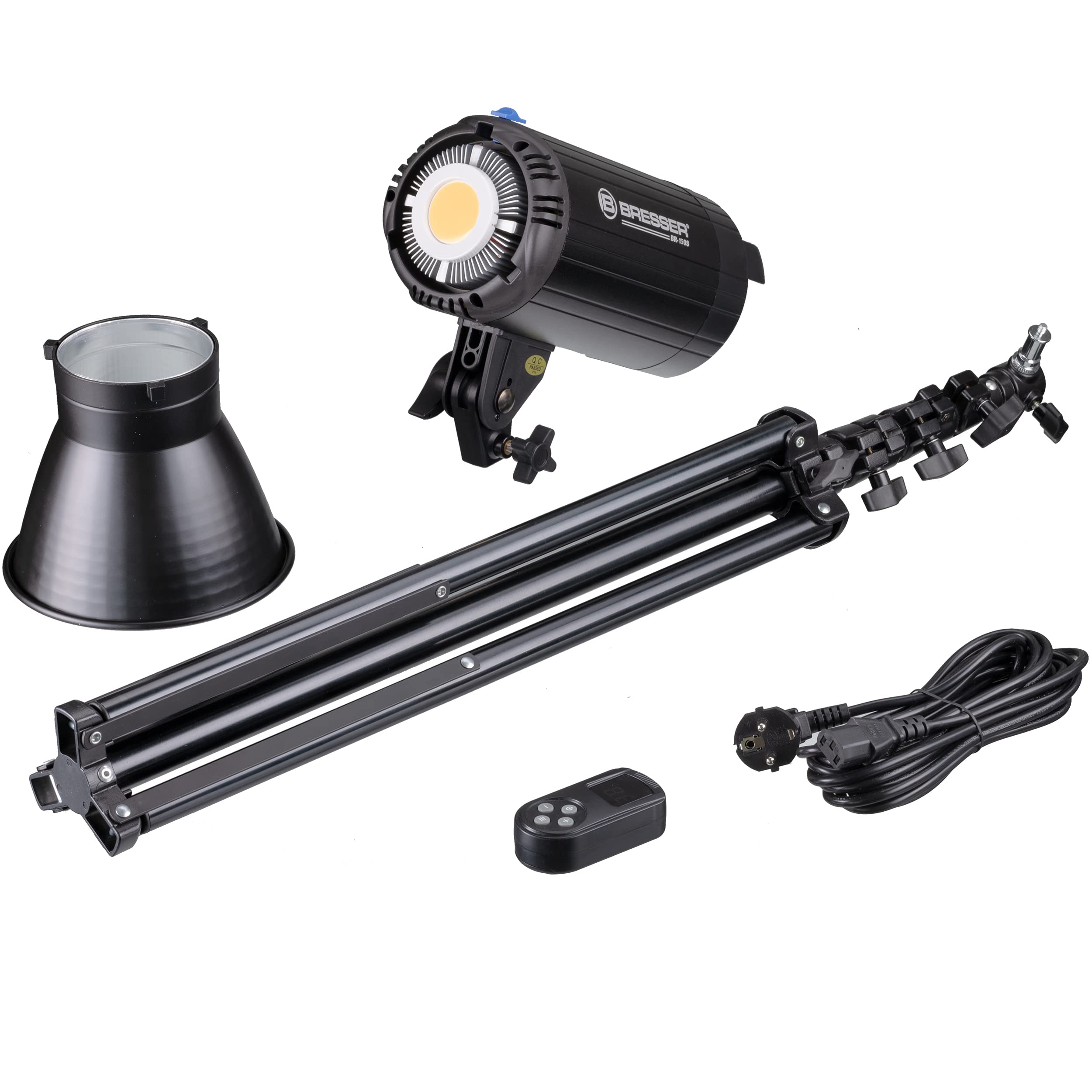 bresser-br-150s-cob-led-dual-kit-2x-150w-mit-reflektor-und-stativ image 7