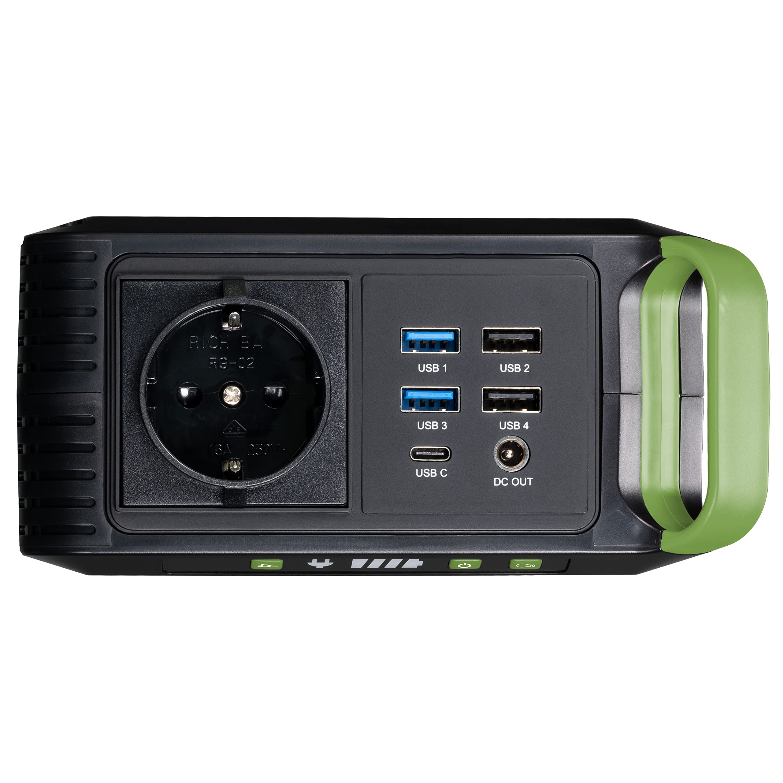 bresser-mobile-power-station-88-8-wh-mit-usb-ac-dc-und-led-leuchte image 4