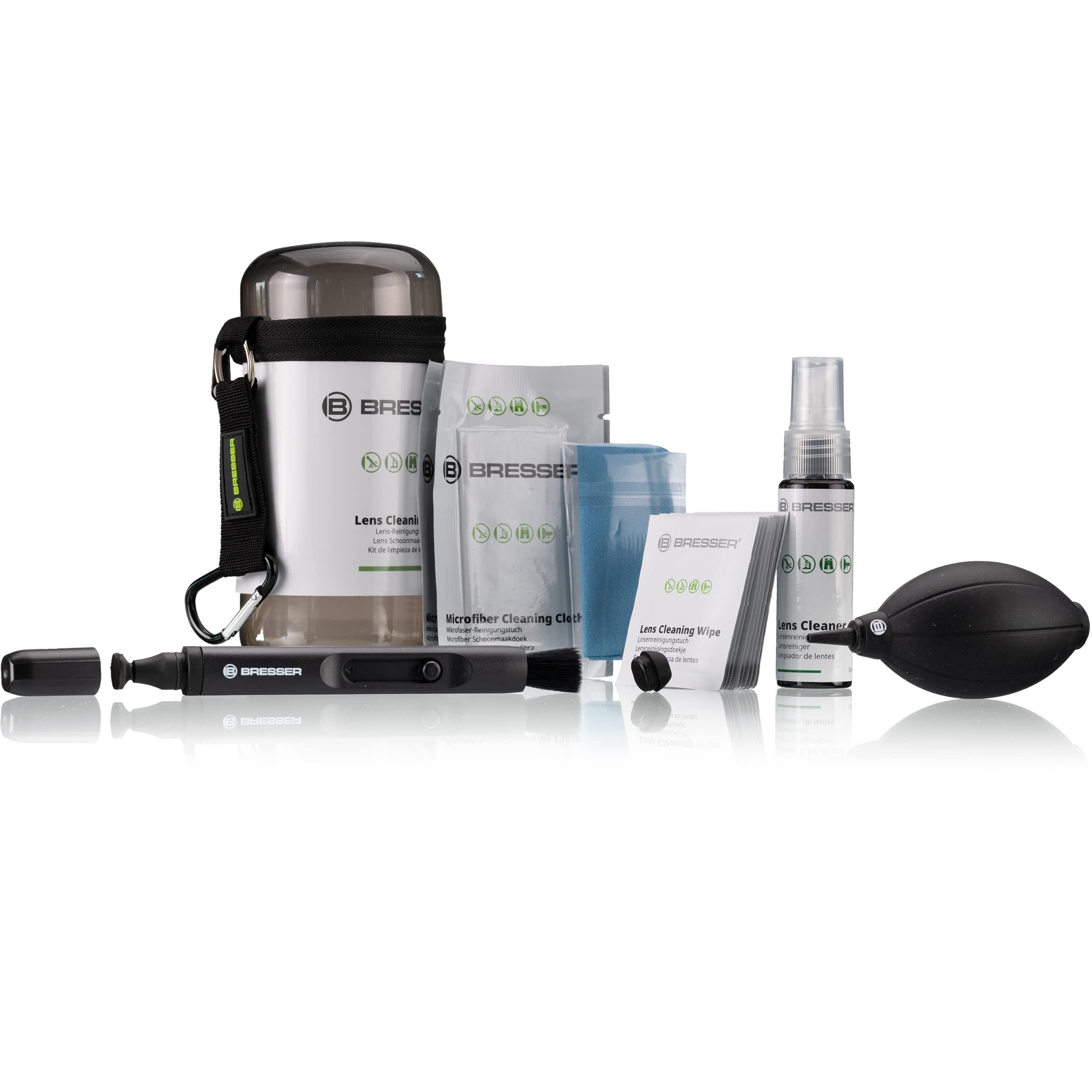 bresser-lens-cleaning-kit-reinigungsset-f-r-kamera-objektiv-und-fernglas-mit-etu image 1