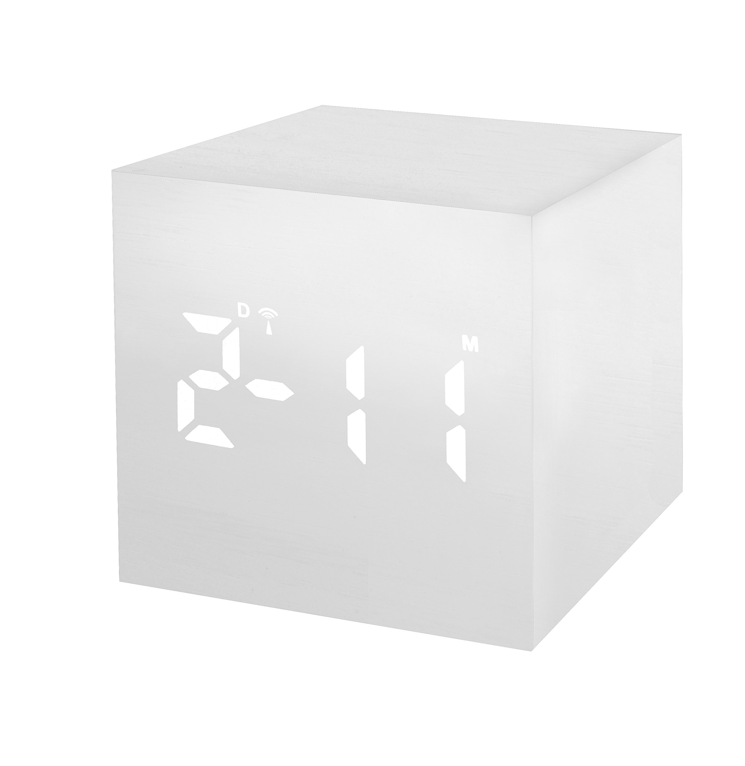 bresser-mytime-wac-funkwecker-wei-holzoptik-67x67x67-mit-led-dimmung image 3