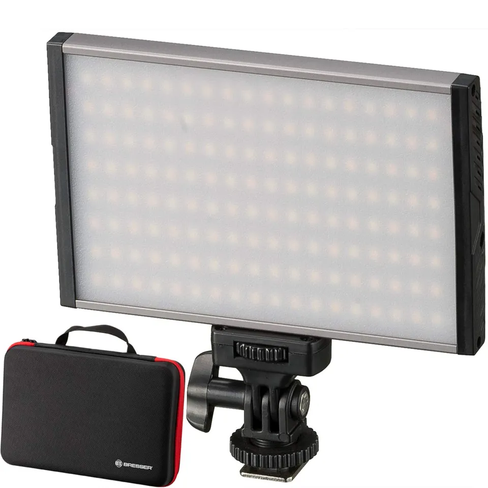 bresser-pt-pro-15b-bi-color-led-videoleuchte-3200-5600-k-dimmbar image 1
