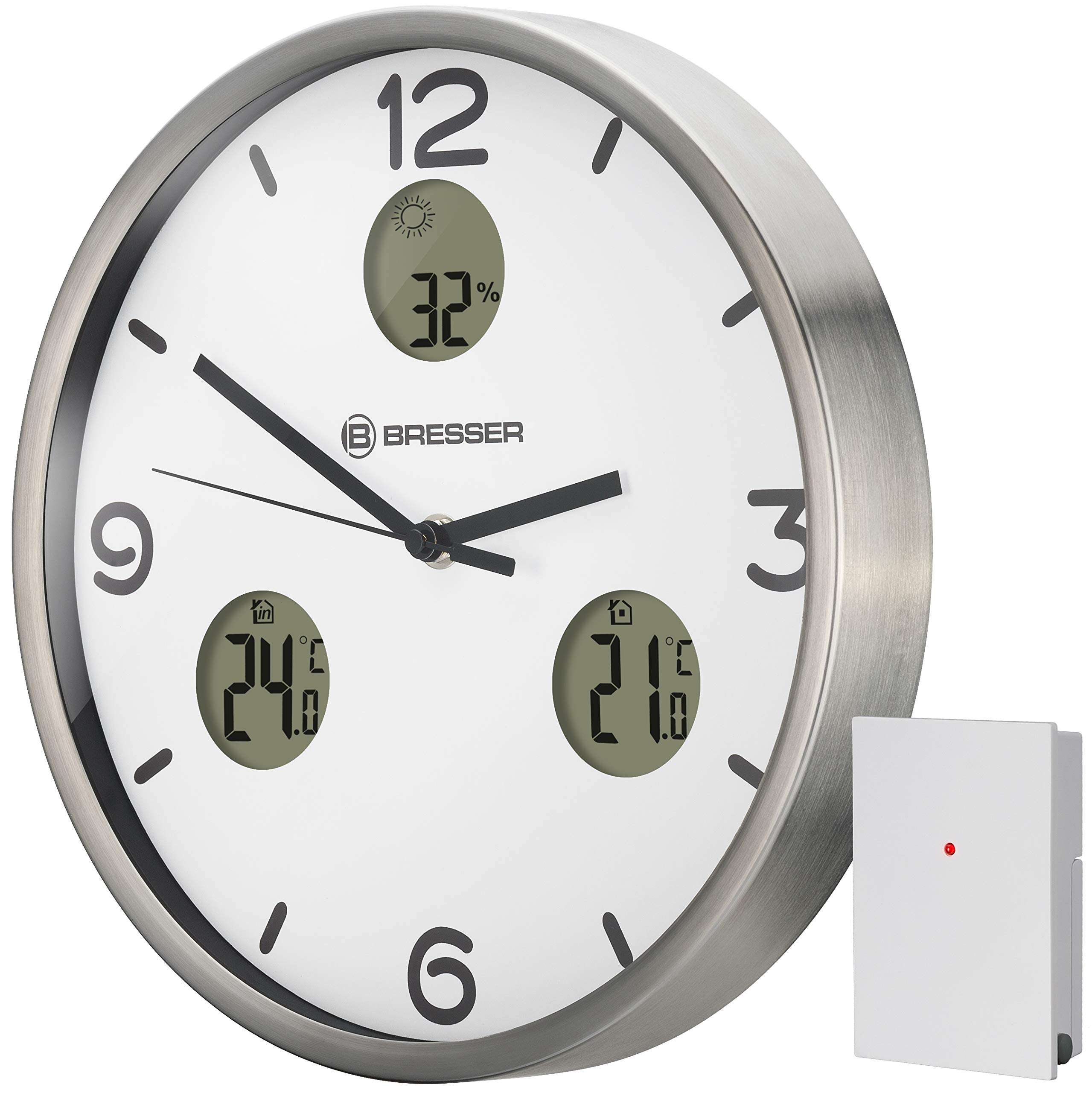 bresser-mytime-io-nx-funk-wanduhr-30-cm-mit-thermo-hygrometer-grau image 8