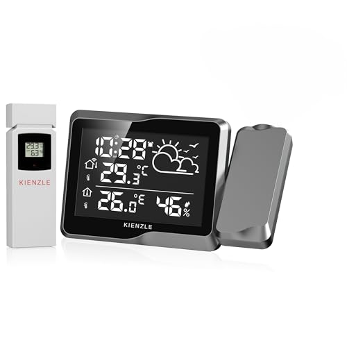 kienzle-wetterstation-funk-mit-au-ensensor-projektion-und-dcf-uhr image 7