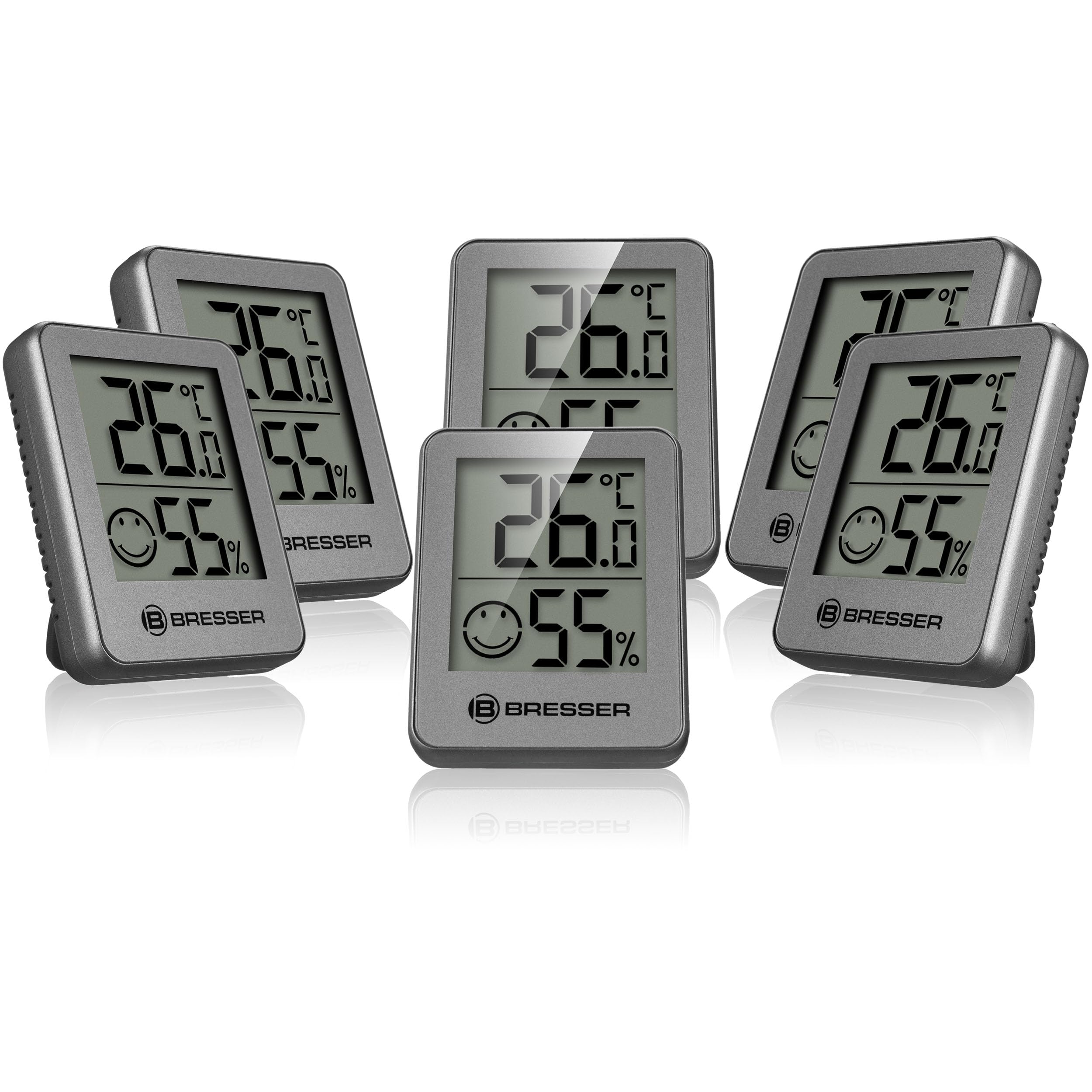bresser-climatemp-thermo-hygrometer-6er-set-45x58x13-mm image 1