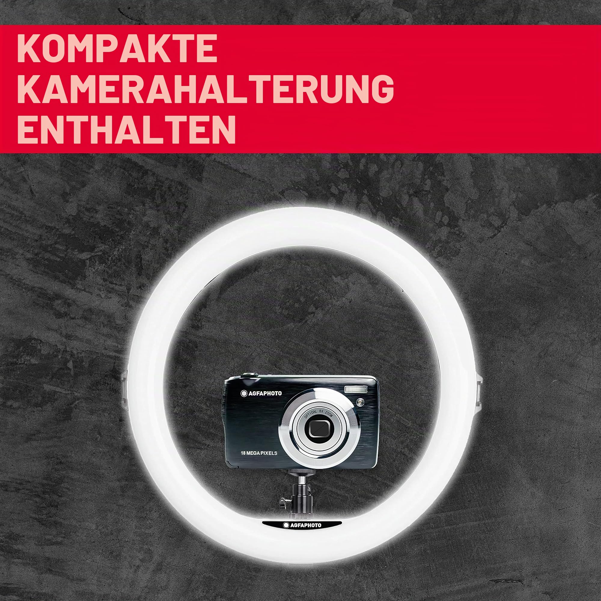 agfaphoto-realiview-arl11xl-11-zoll-led-ringlicht-mit-stativ-45-155-cm image 8