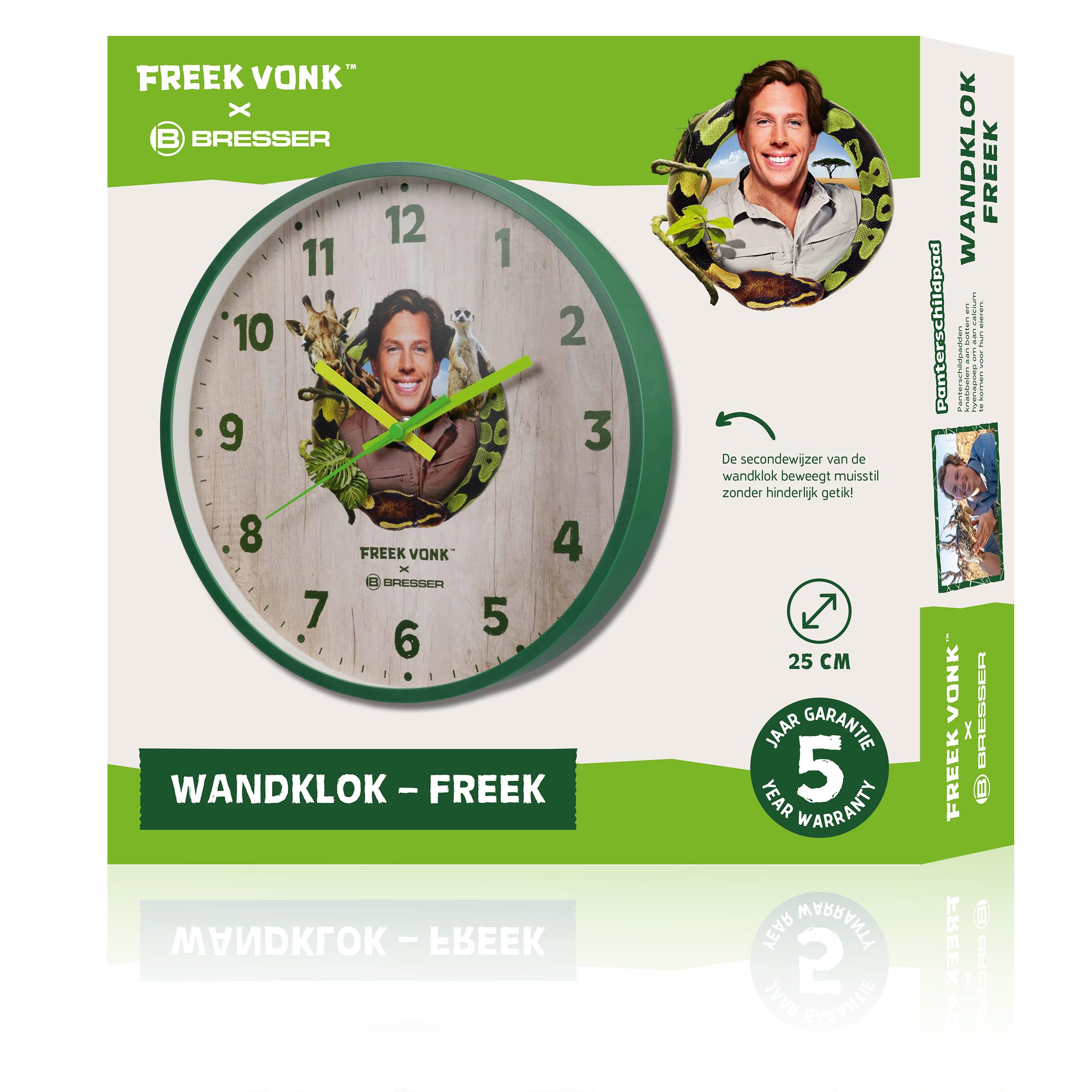 bresser-freek-vonk-kinder-wanduhr-kunststoff-245-mm-ger-uschlos image 5