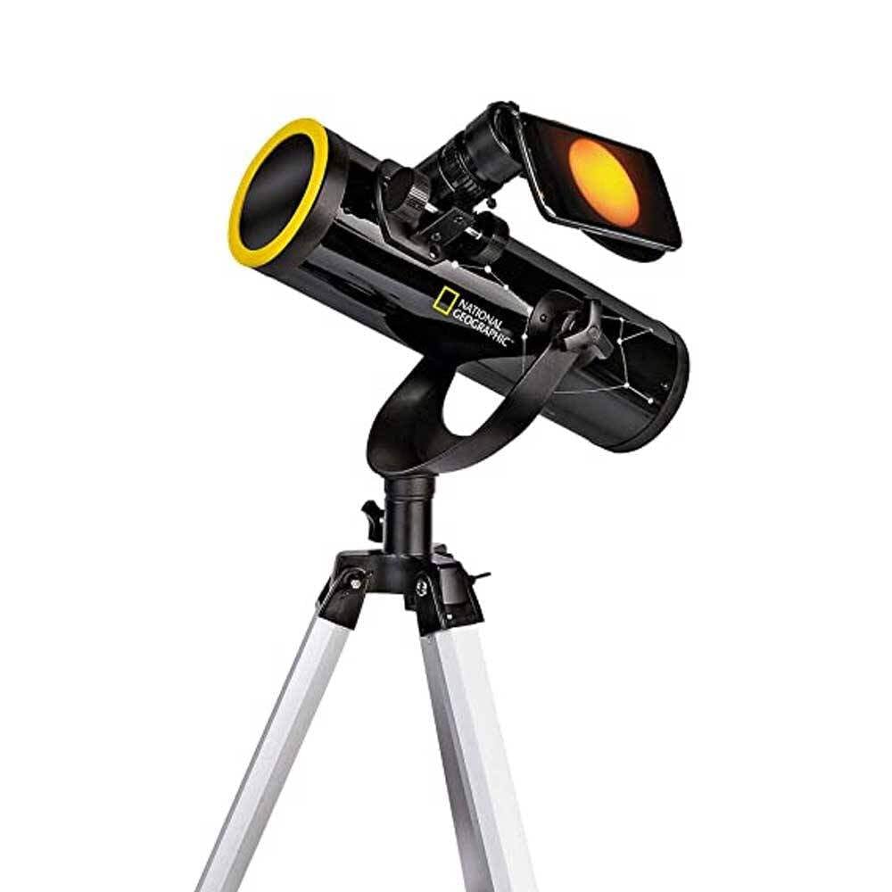 national-geographic-teleskop-76-350-newton-mit-stativ-smartphone-halter-und-sonn image 1