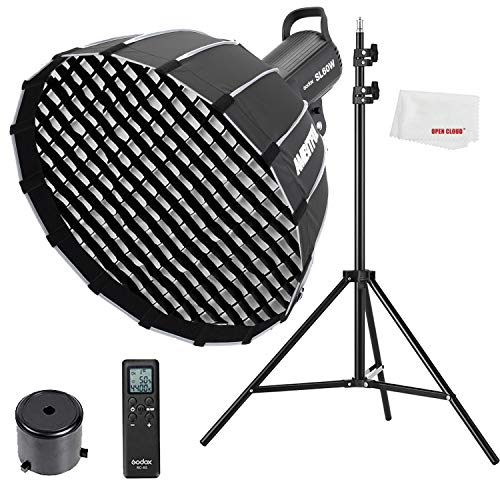 godox-sl-60w-led-videoleuchte-5600k-bowens-mount-set-mit-softbox-und-stativ image 7