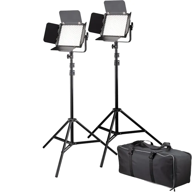 bresser-br-600mb-led-dauerlicht-set-2x-36w-bi-color-4320-lumen-dimmbar image 1