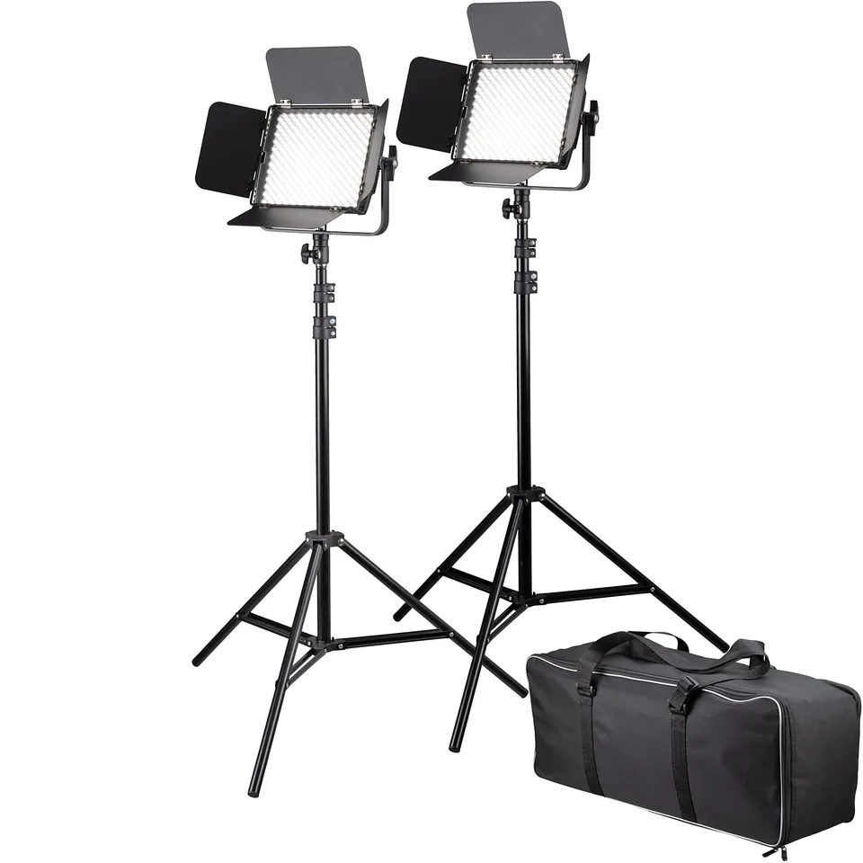 bresser-br-600mb-led-dauerlicht-set-2x-36w-bi-color-4320-lumen-dimmbar image 1