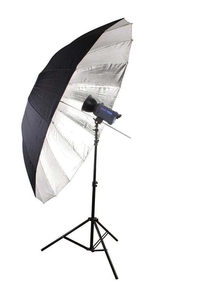 bresser-sm-09-jumbo-reflexschirm-1-8-m-silber-schwarz image 1