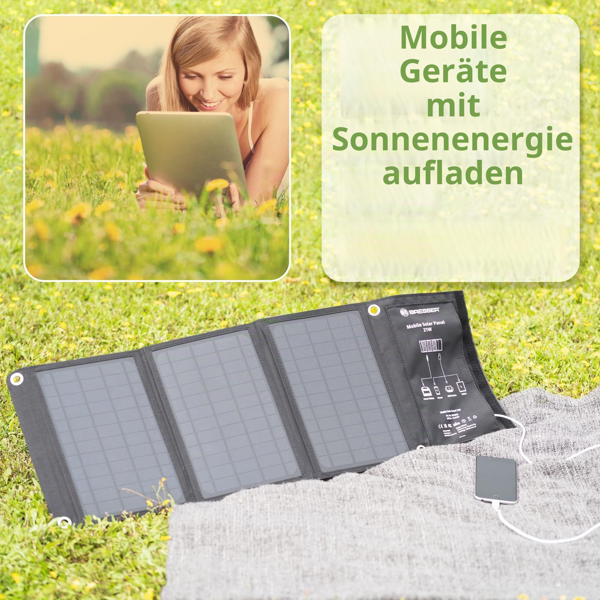 bresser-mobiles-solar-ladeger-t-21w-faltbar-mit-usb-a-und-dc-anschluss image 4
