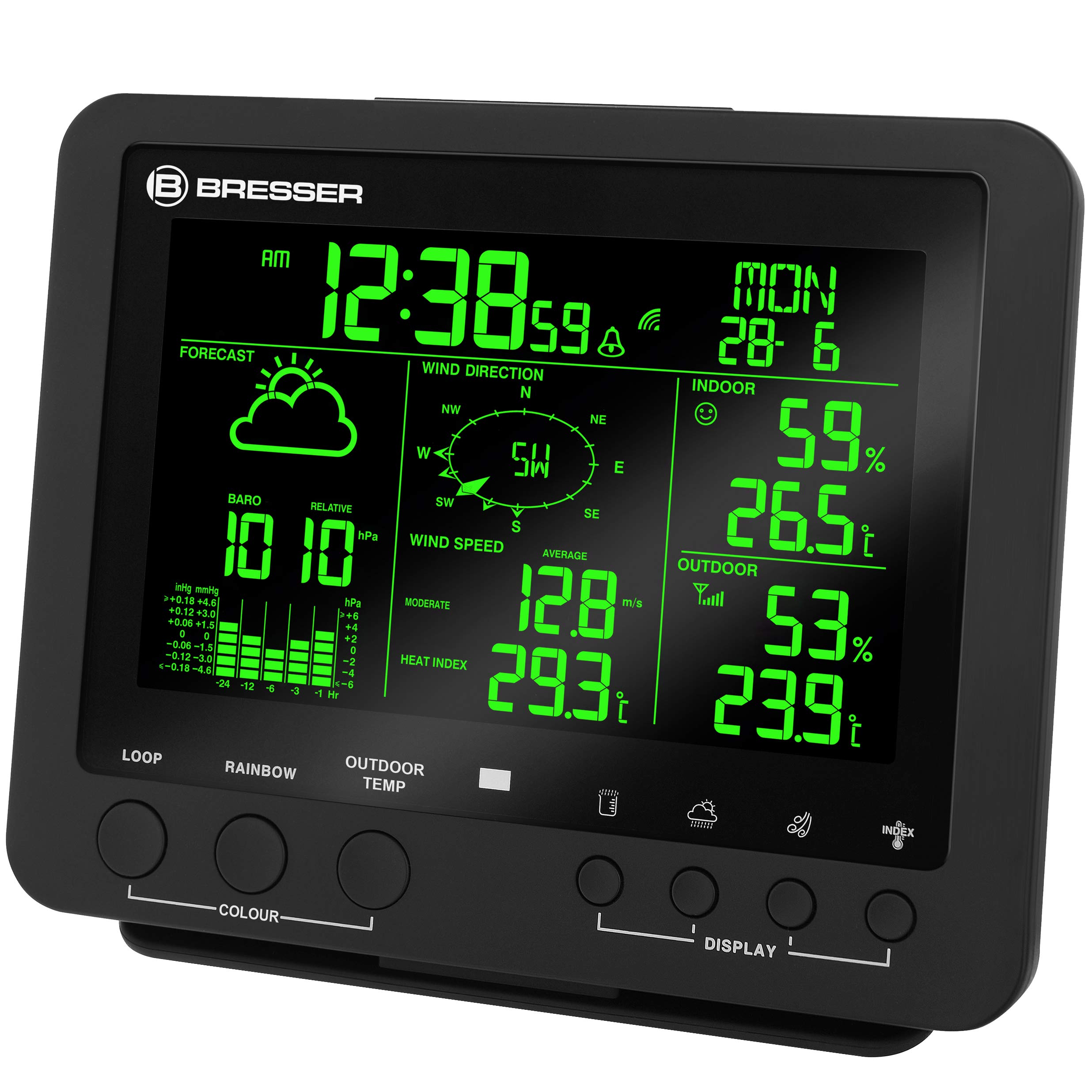 bresser-basisstation-ersatz-f-r-7002520-farb-wetter-center-schwarz image 6