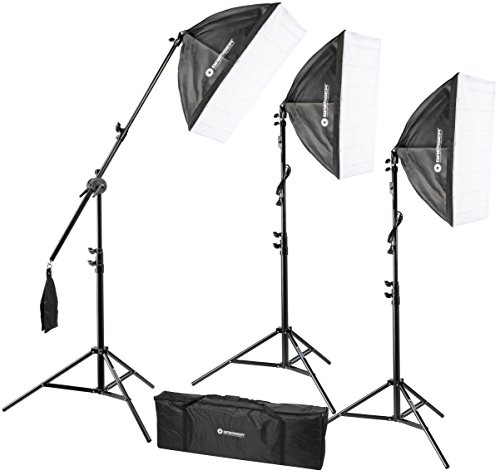 bresser-tageslicht-set-1875w-mit-3x-softbox-50x70-cm-und-lampenstativ image 3