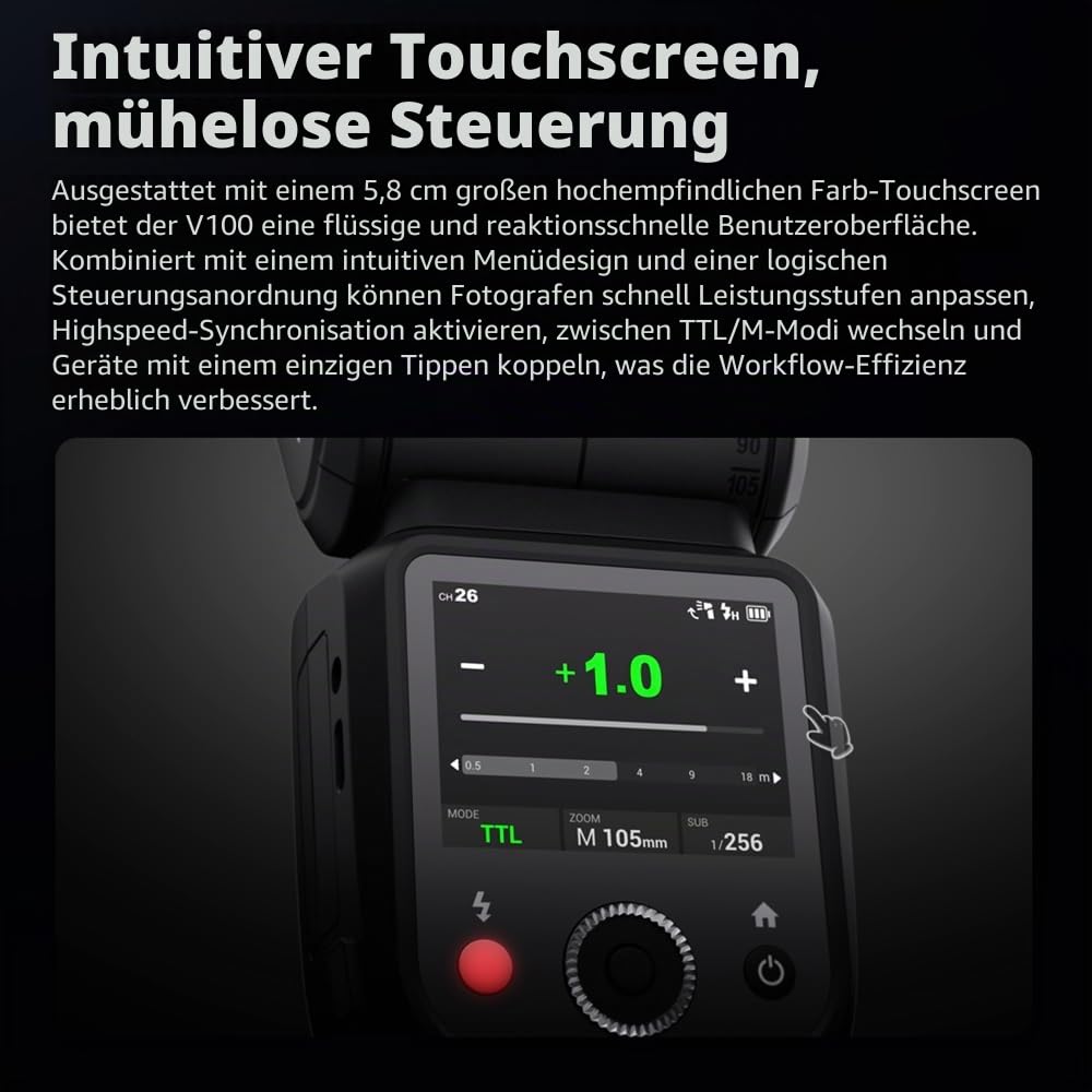 godox-v100c-rundkopf-aufsteckblitz-100ws-touchscreen-f-r-canon image 3