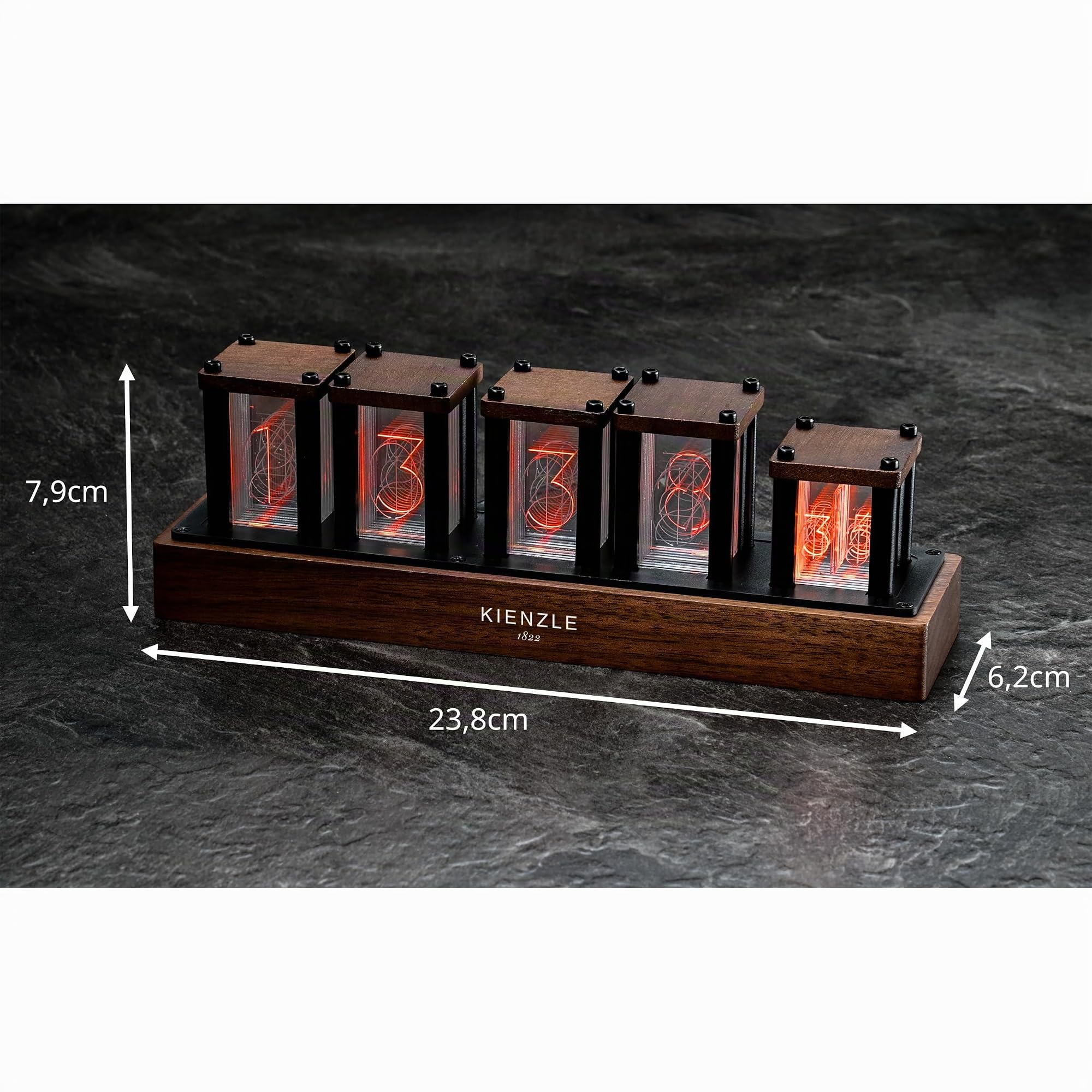 bresser-kienzle-led-nixie-uhr-echt-holz-rgb-1-600-farben-usb-c image 2