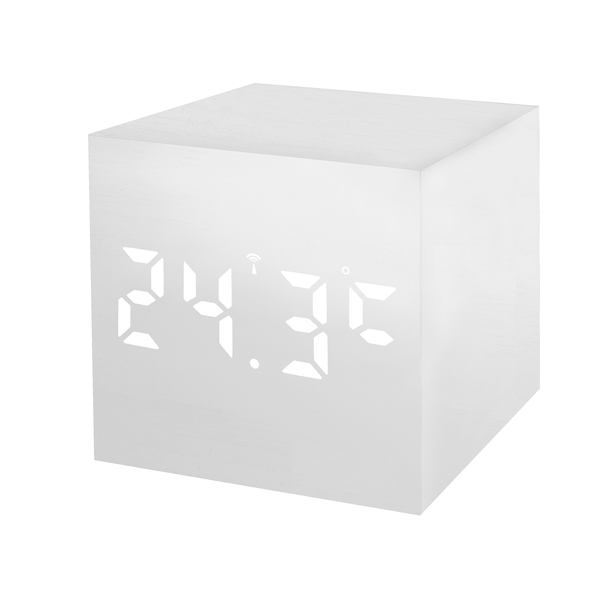 bresser-mytime-wac-funkwecker-wei-holzoptik-67x67x67-mit-led-dimmung image 2