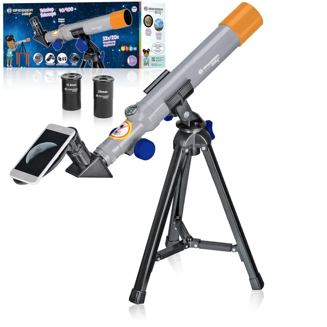 bresser-junior-40-400-kinder-teleskop-mit-tischstativ-ab-8-jahren image 1