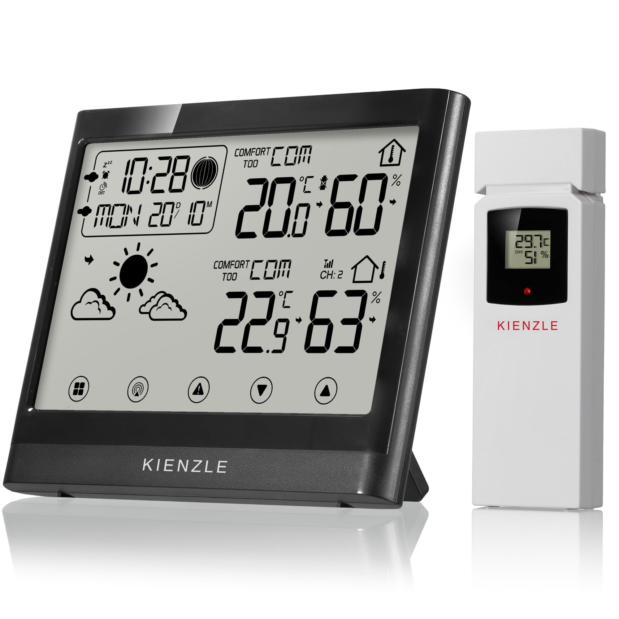 kienzle-temptrend-neo-funk-wetterstation-mit-au-ensensor-touch image 1