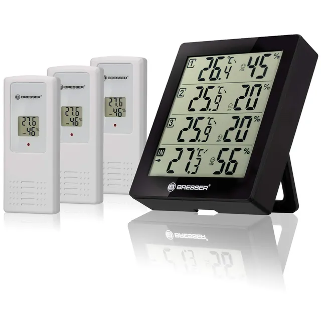 bresser-temeo-hygro-quadro-wetterstation-funk-mit-3-au-ensensoren image 1