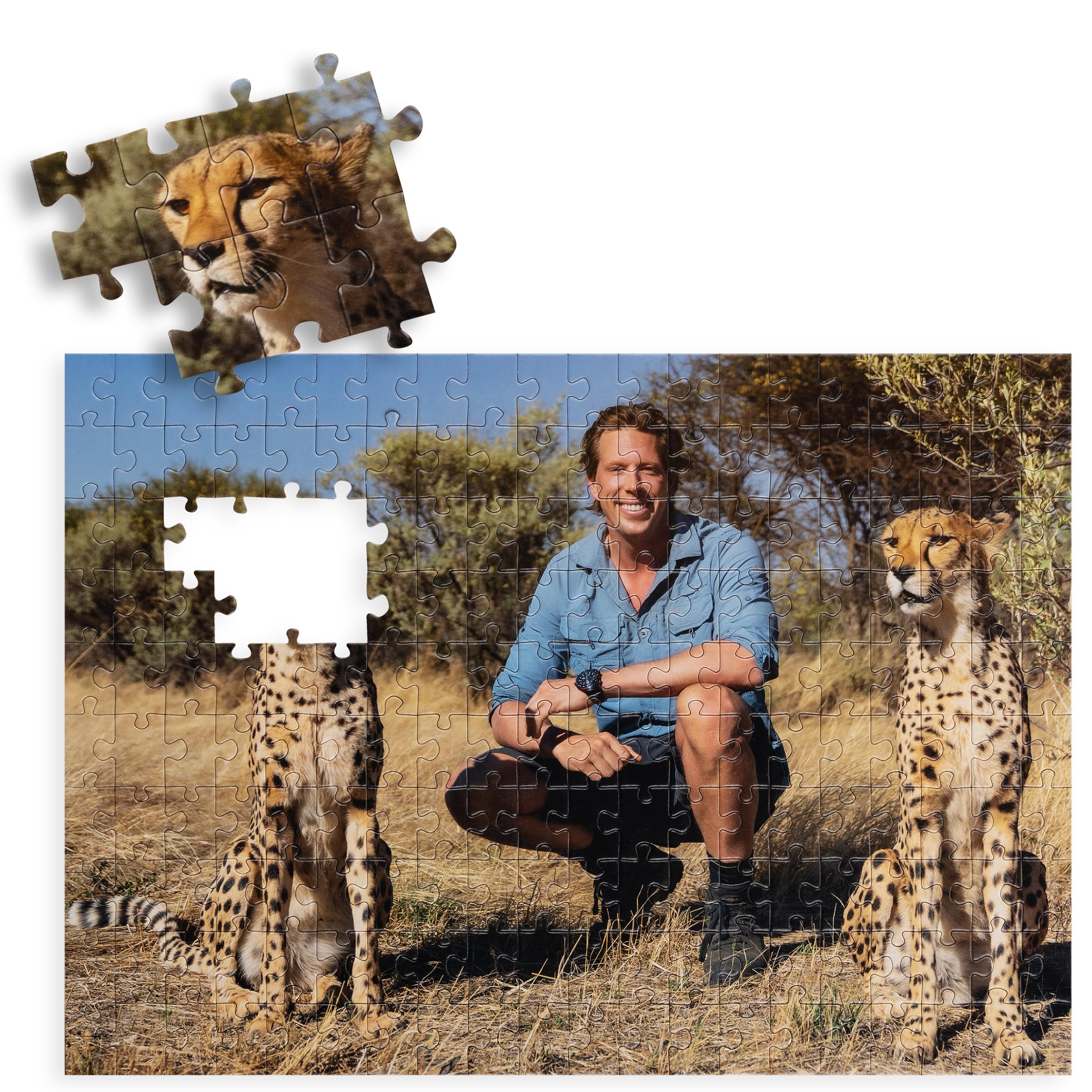 bresser-freek-vonk-kinderpuzzle-geparden-200-teile-49-x-36-cm image 2