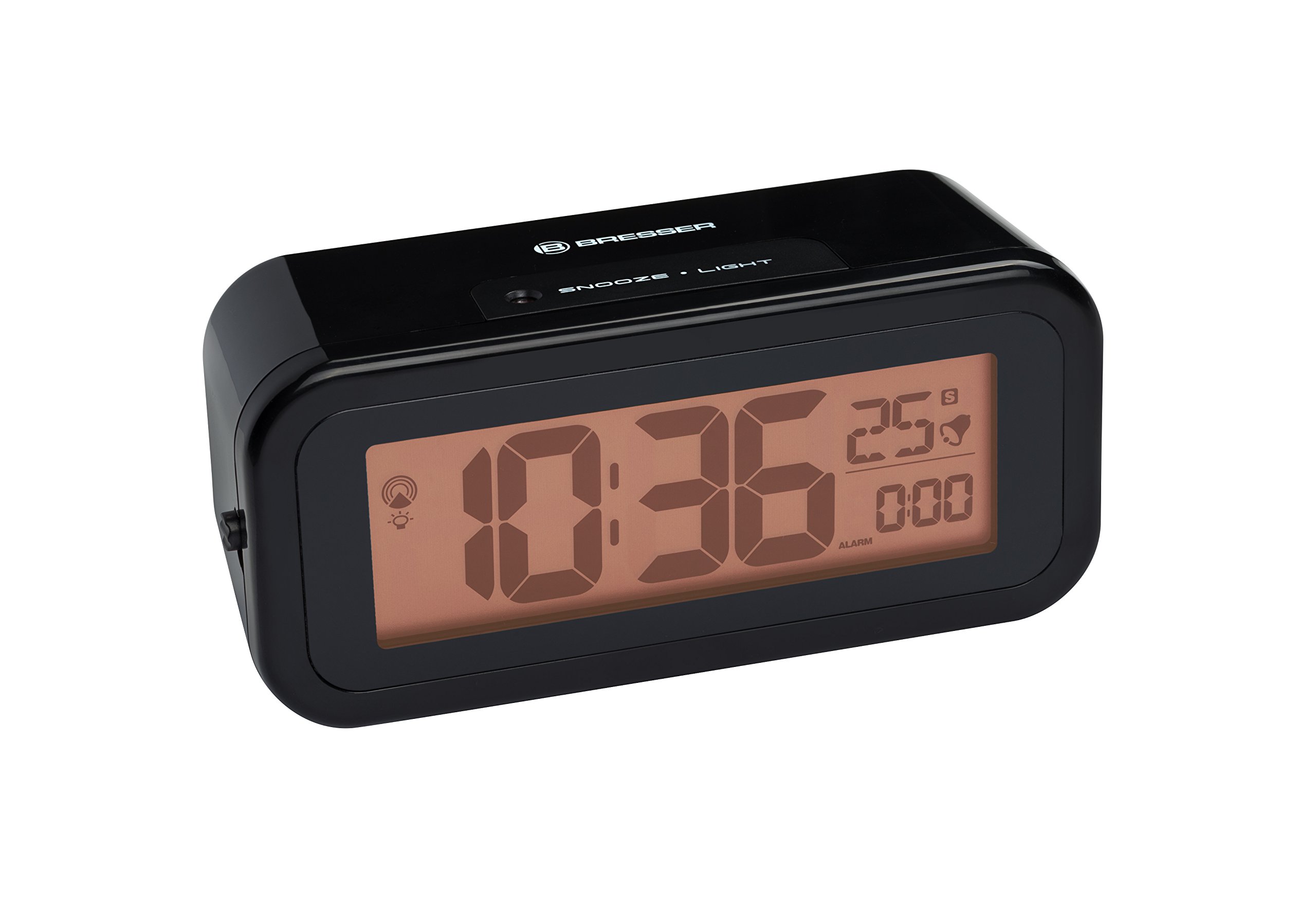 bresser-dcf-funkwecker-mytime-amber-schwarz-mit-nachtlicht image 2