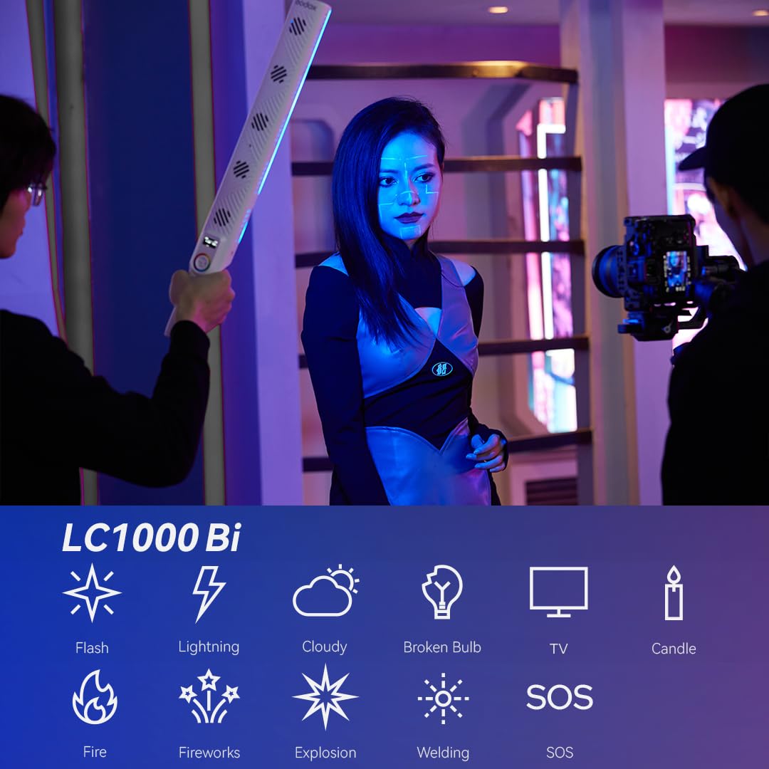 godox-lc1000bi-led-lichtstab-bi-color-2500k-8500k-100w-mit-barndoor image 4